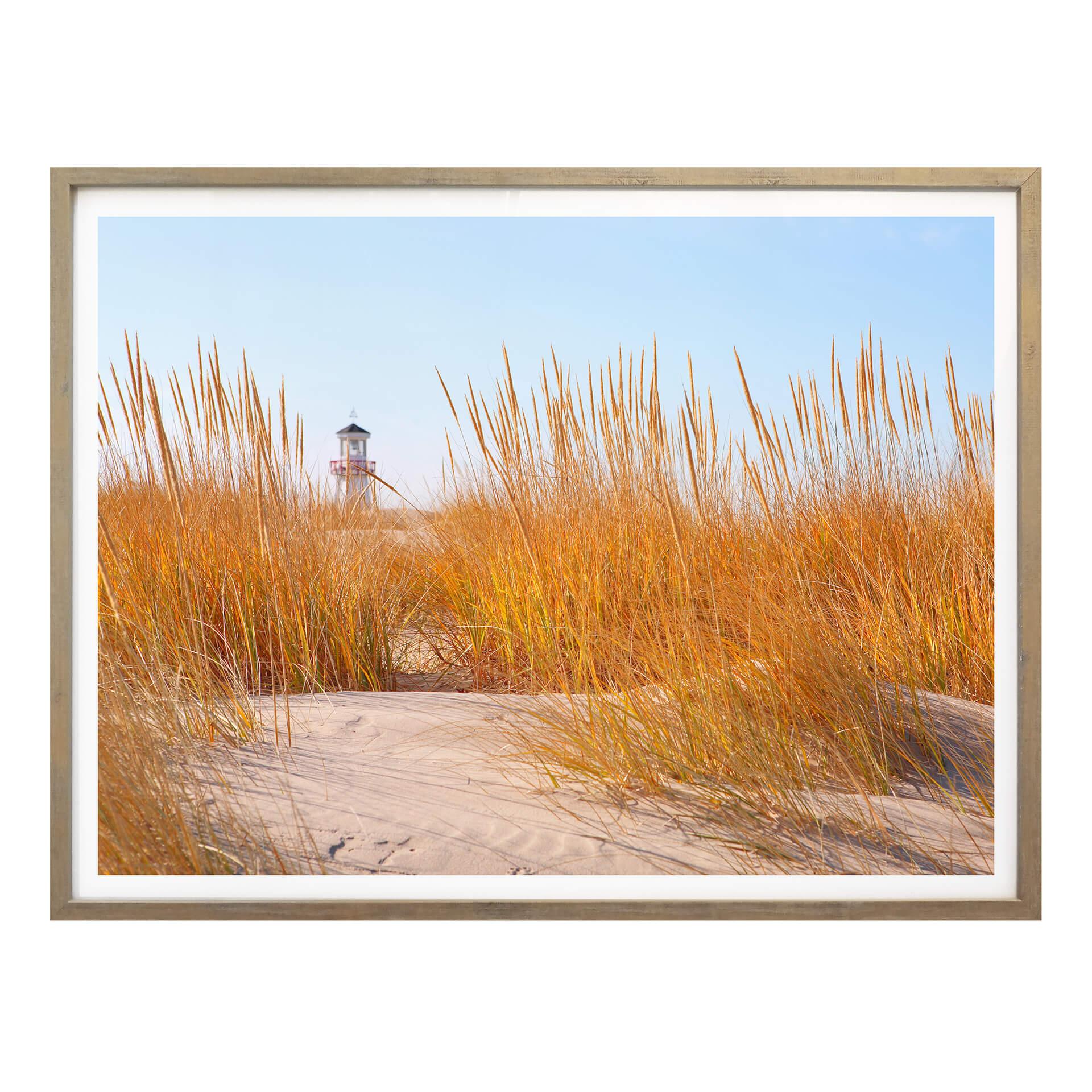 Póster Faro en la playa