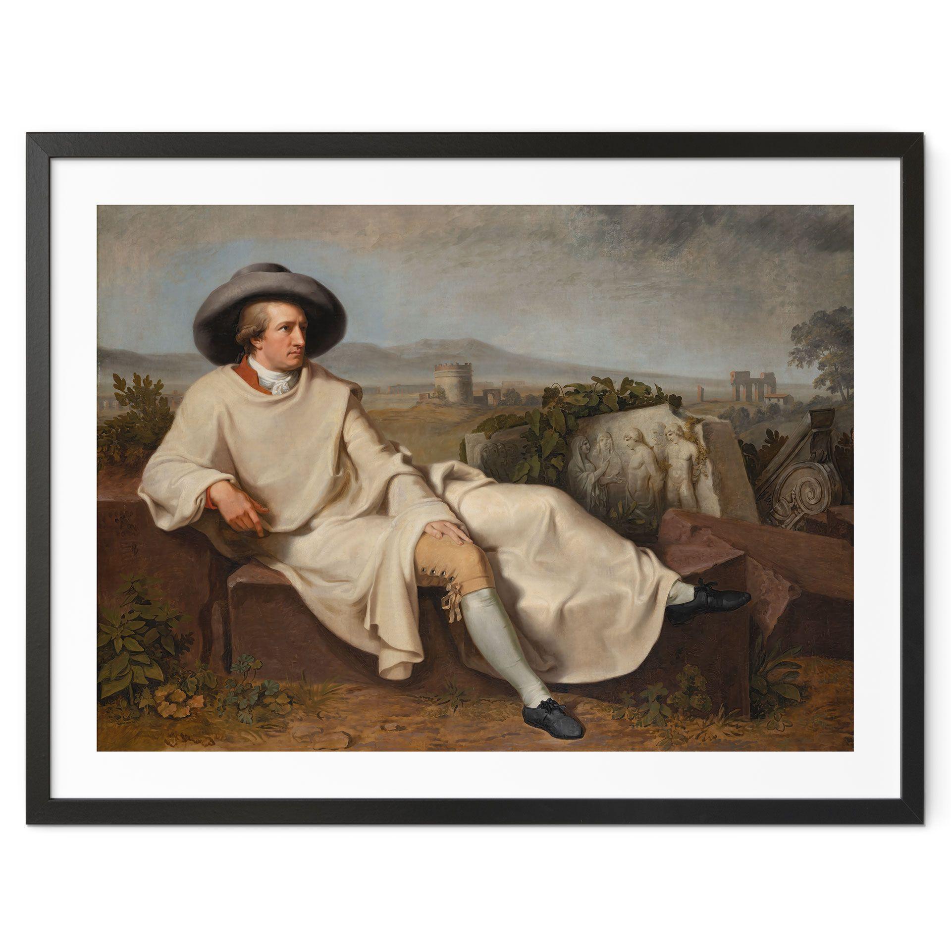 Póster Tischbein - Goethe en la campiña romana