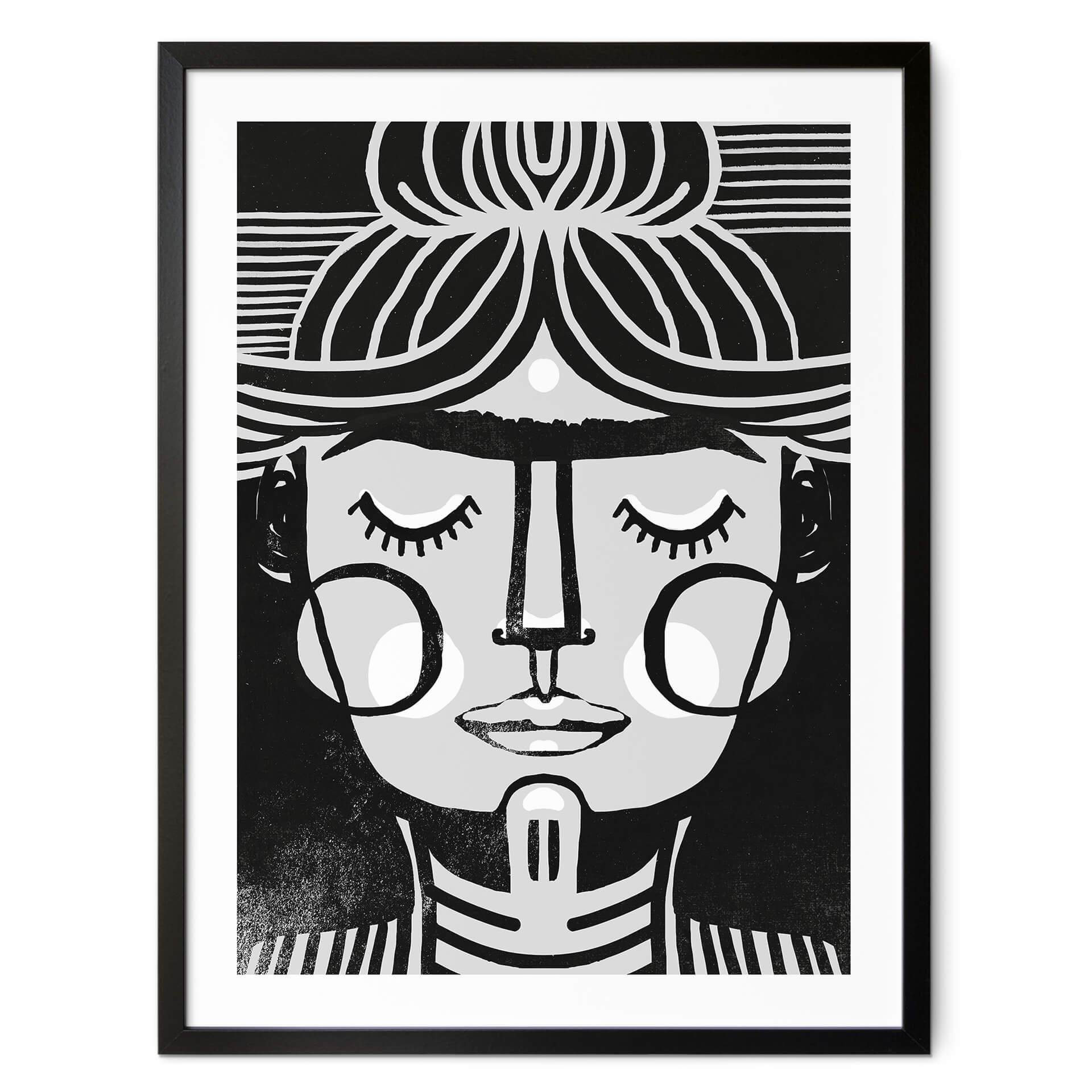 Póster Dreaming Frida Ilustración - Treechild