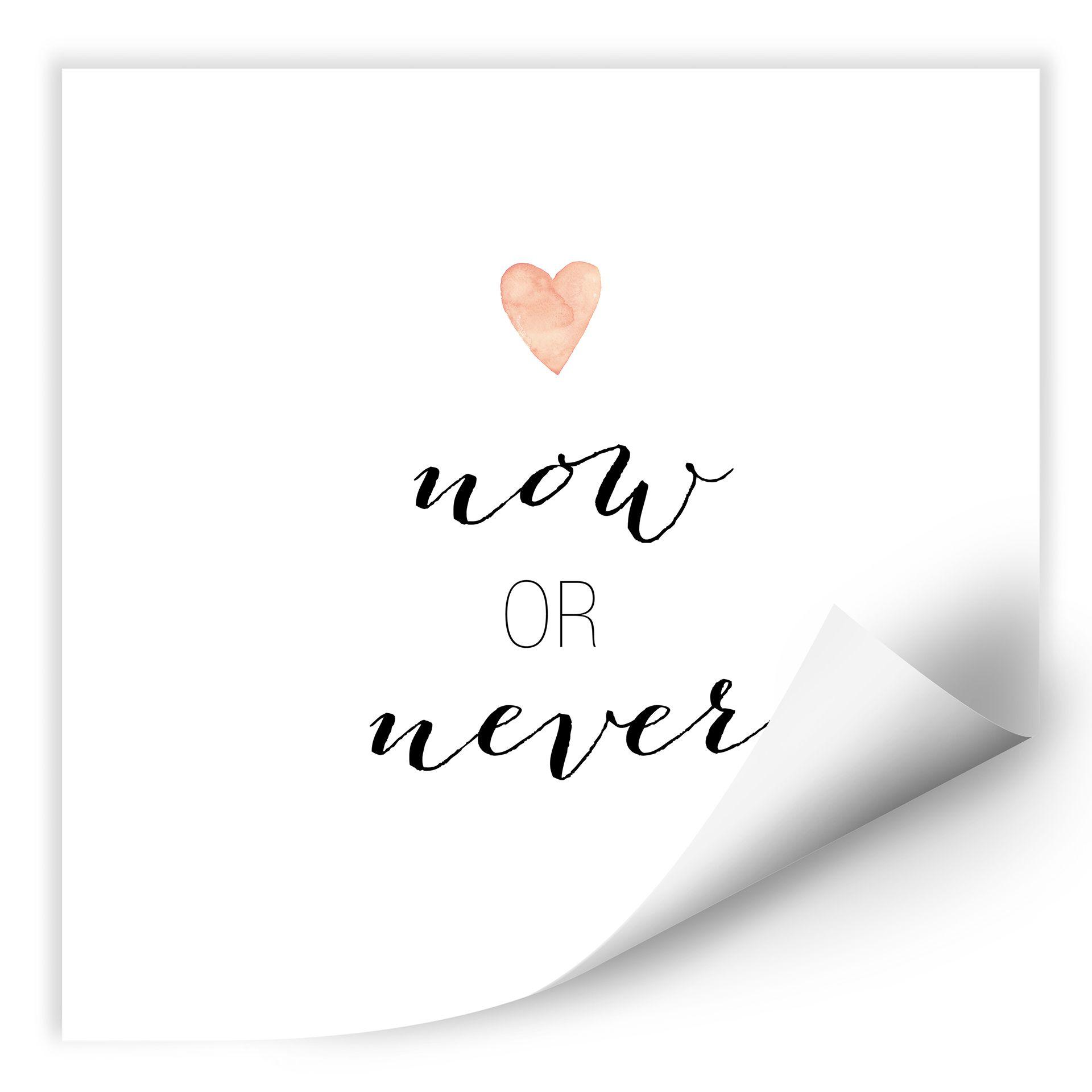 Zelfklevende Poster - Confetti & Cream - Now or Never