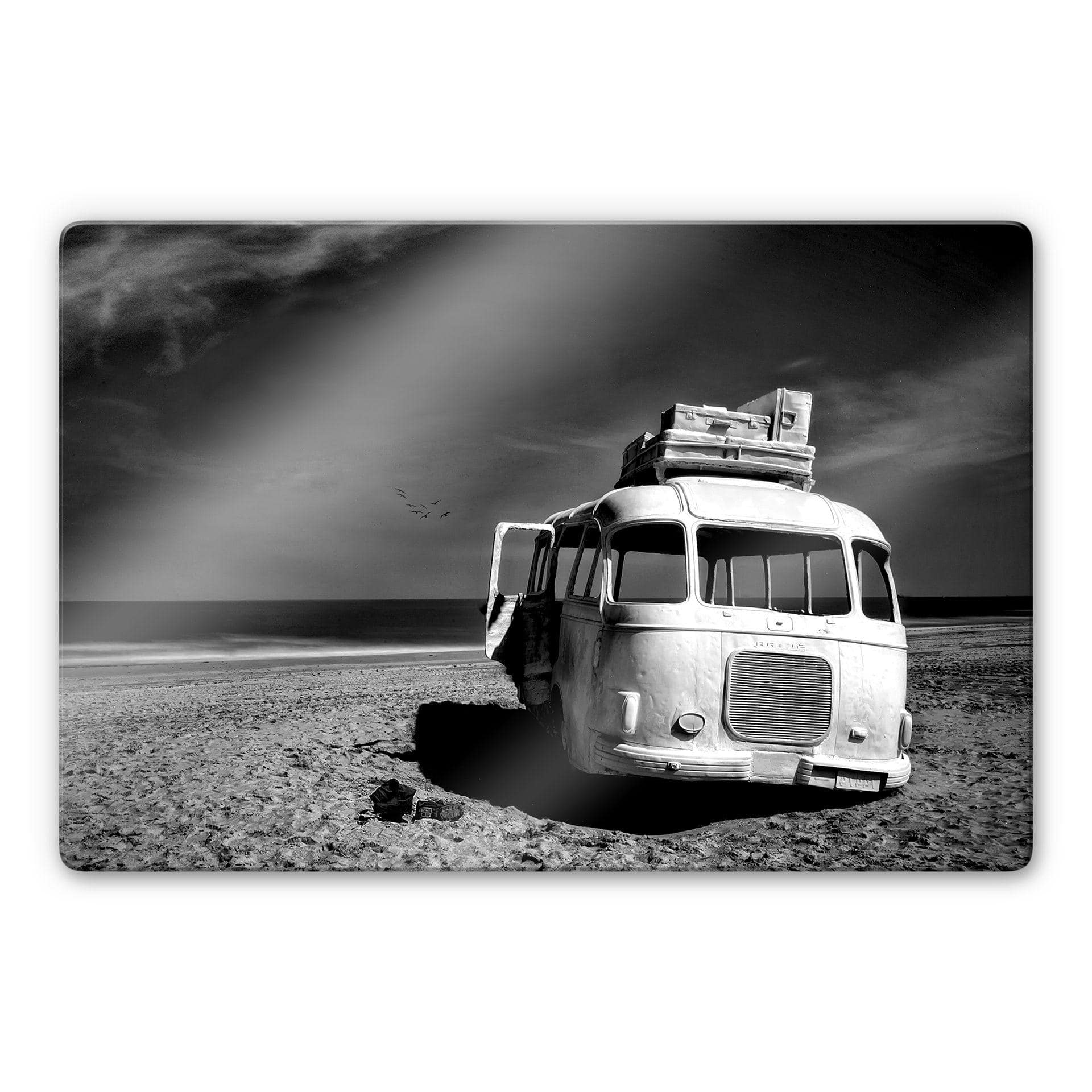 Tableau sur verre Depaepe - Beached Bus