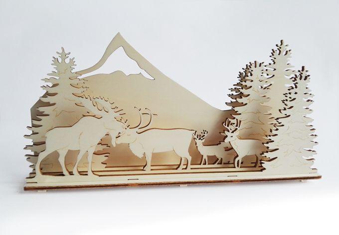 Décoration en bois - Crèche - Rennes