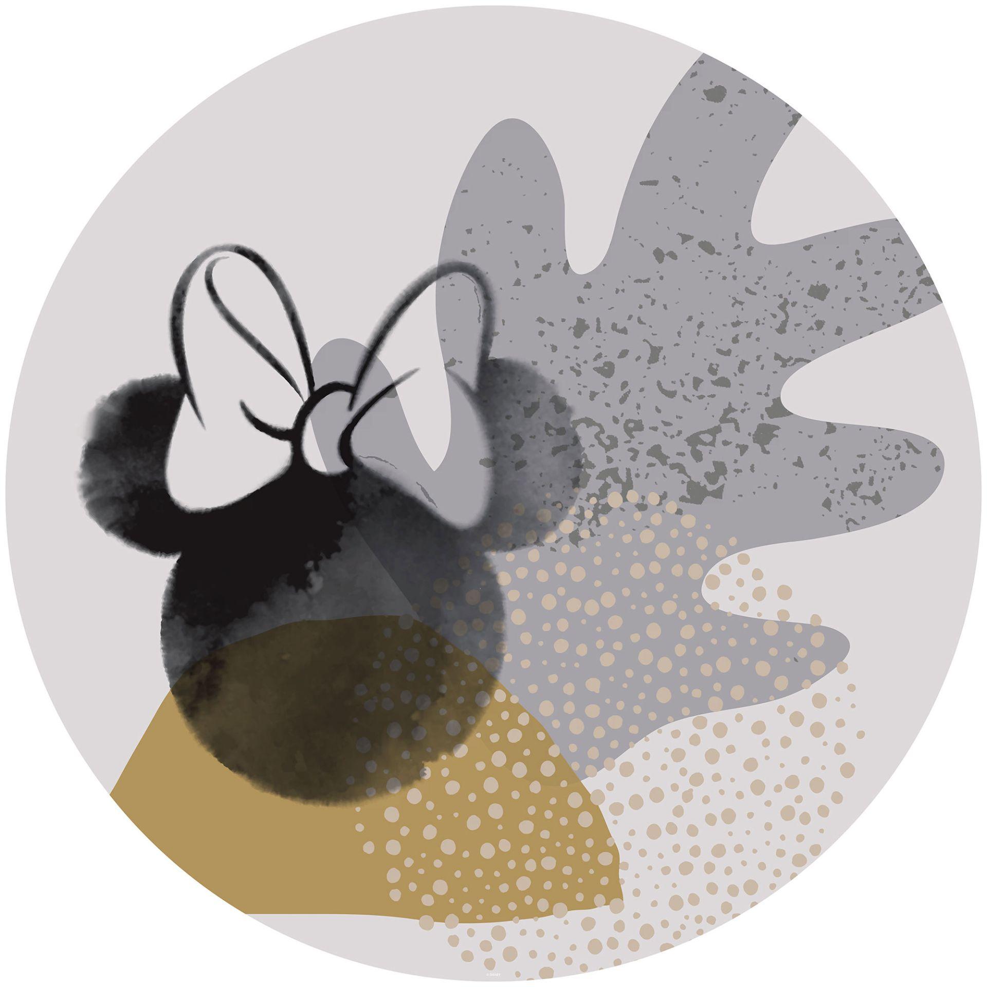 Selvklæbende non-woven tapet - Minnie Loop Art - 125 x 125 cm