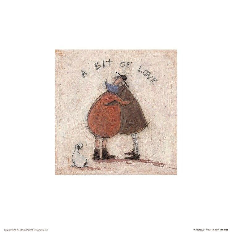 Plakat Sam Toft - A Bit of Love kunsttryk, Sam Toft (30 x 30 cm)