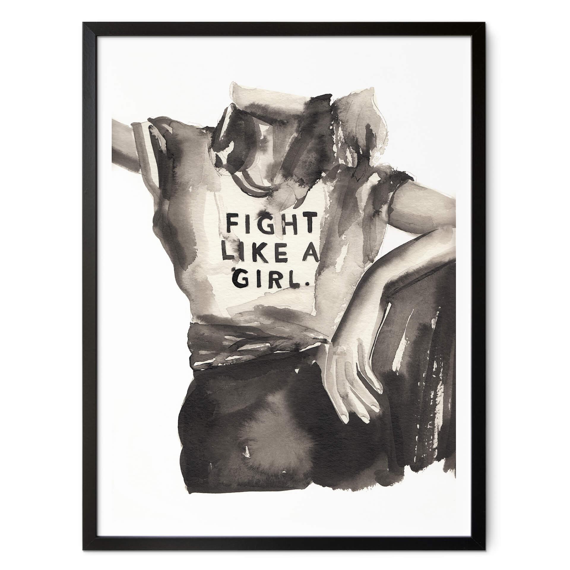 Póster Verbaan - Lucha como una chica