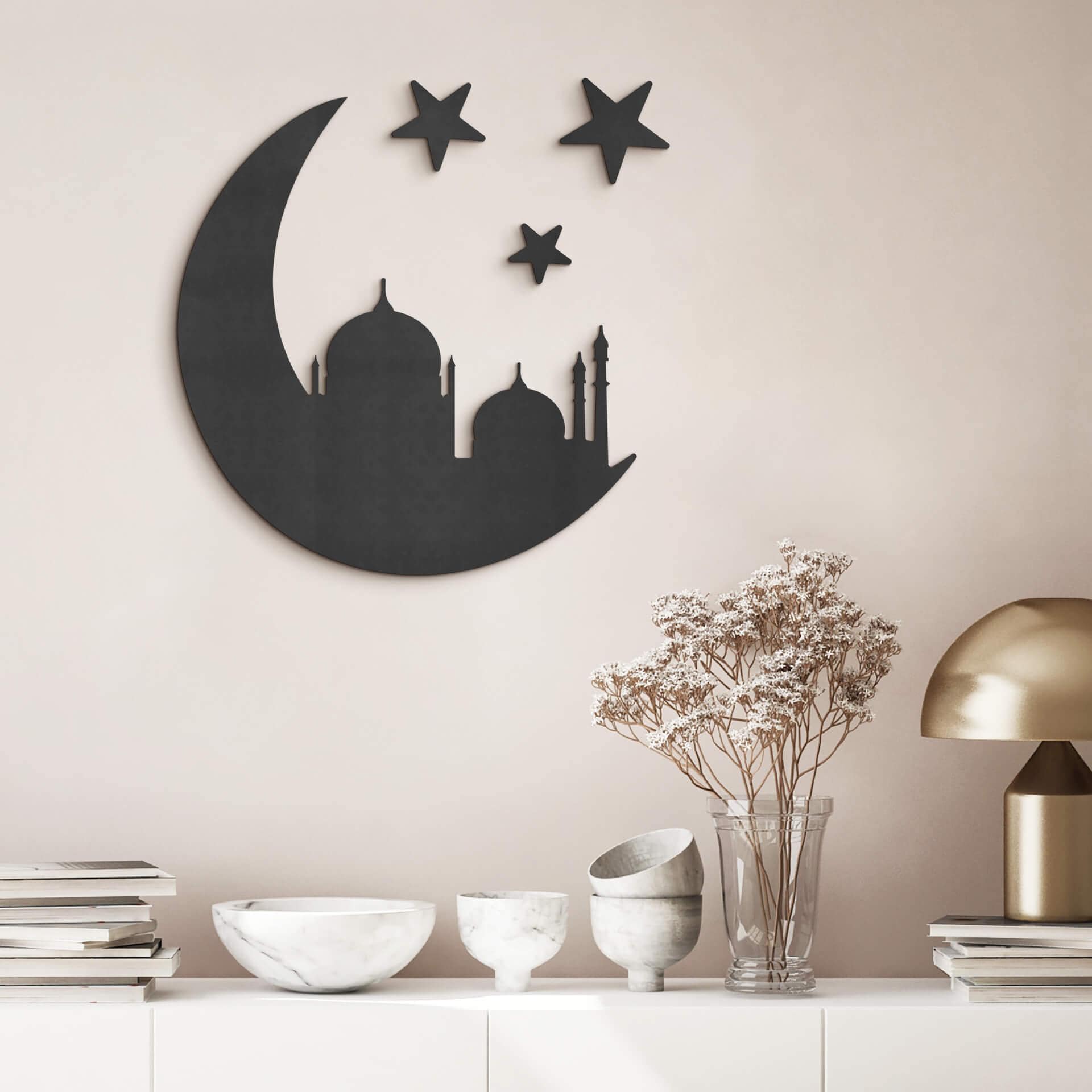 Décoration en bois MDF Ramadan - Nuit arabe