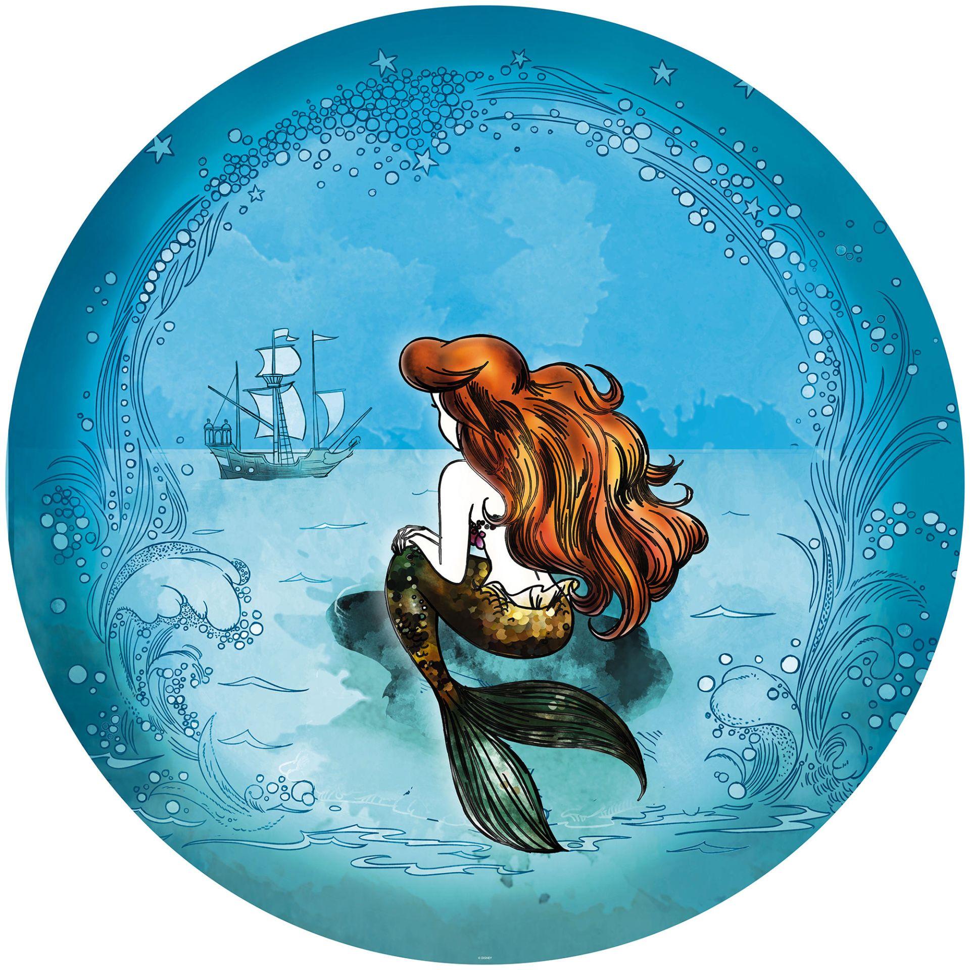 Selvklæbende vlies-tapet - Ariel Dreaming - 125 x 125 cm