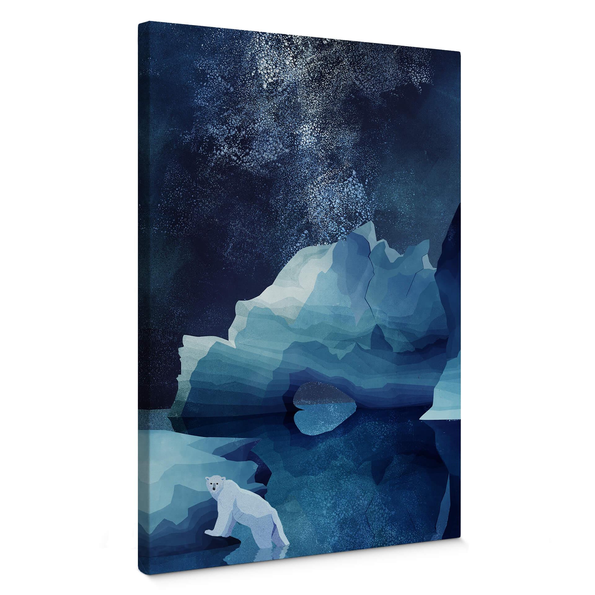 Lienzo Goed Blauw - El oso polar