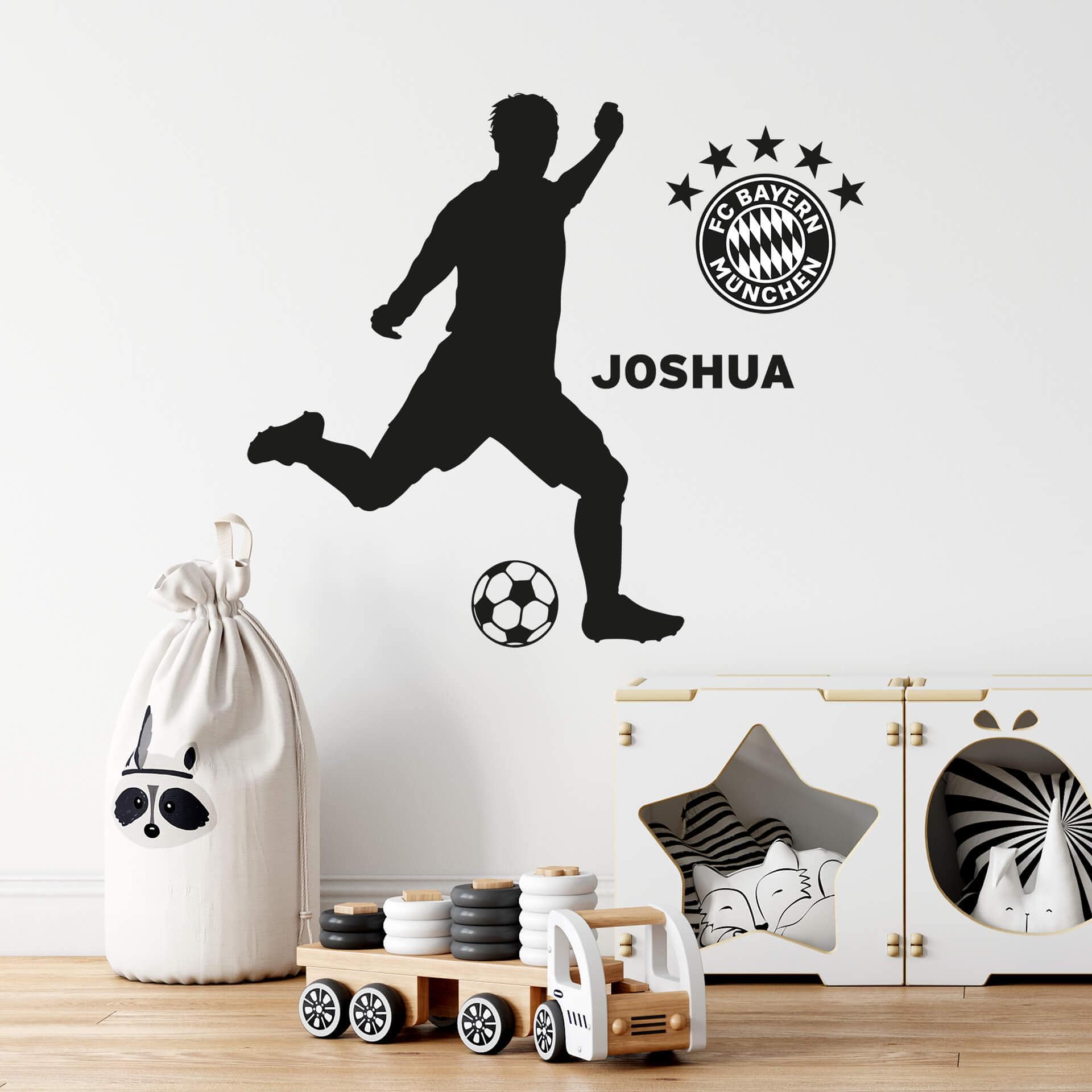 Muursticker + Naam Bayern Munchen Voetballer 02