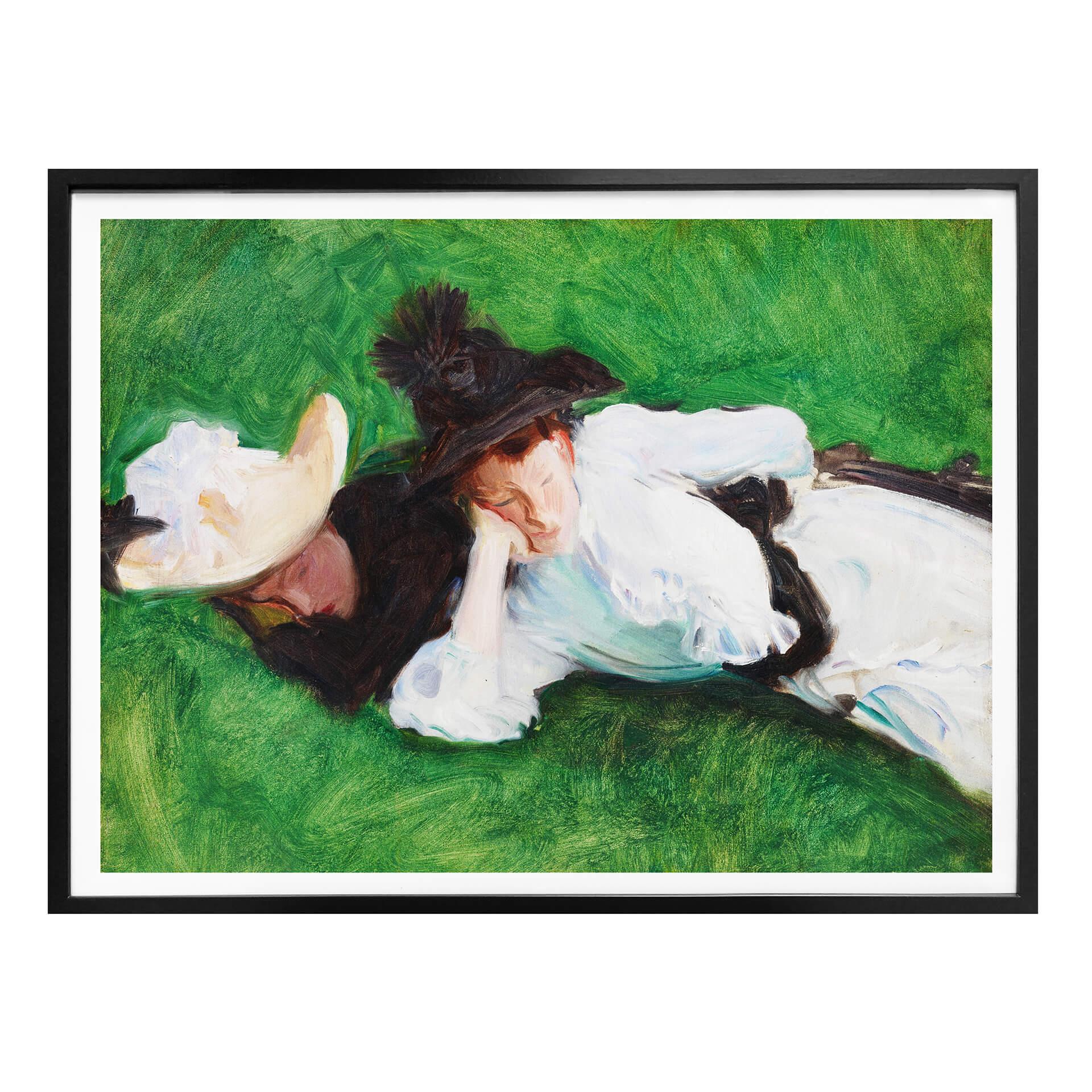 Plakat - Sargent - To fruer på græsset