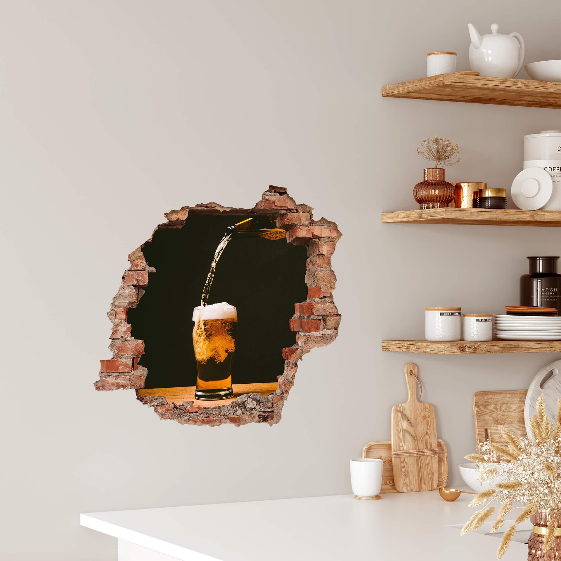 3D Wallsticker Frisk øl
