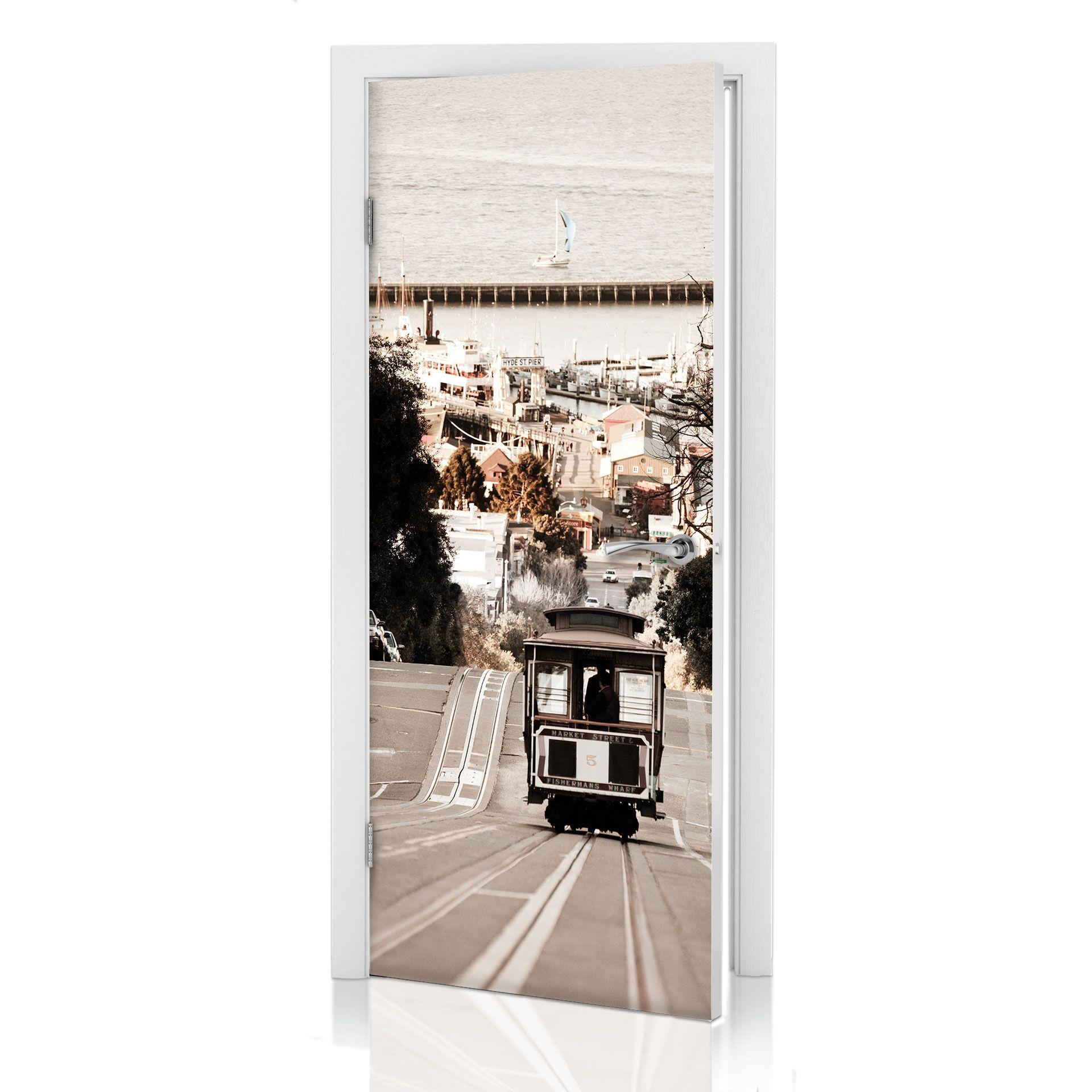 San Francisco togstation - dørsticker