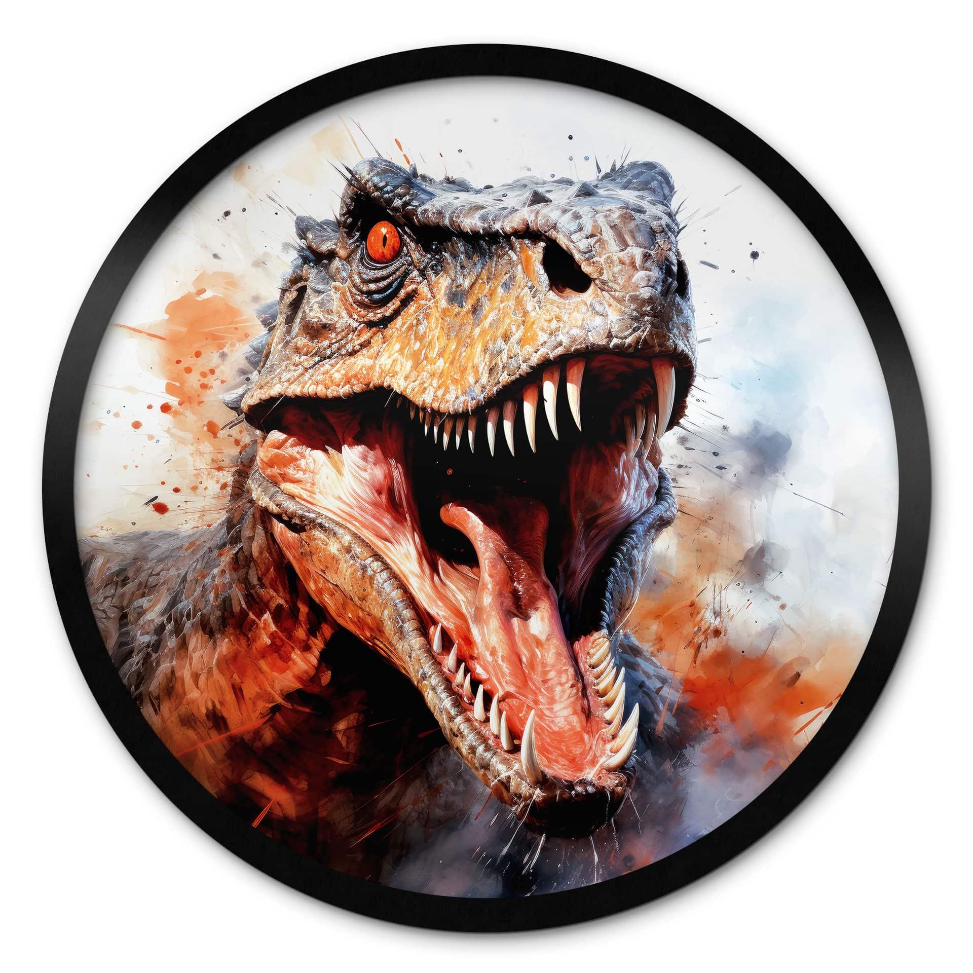 Plakat T-Rex: Det vilde ansigt fra forhistorisk tid - Jaszke - Round
