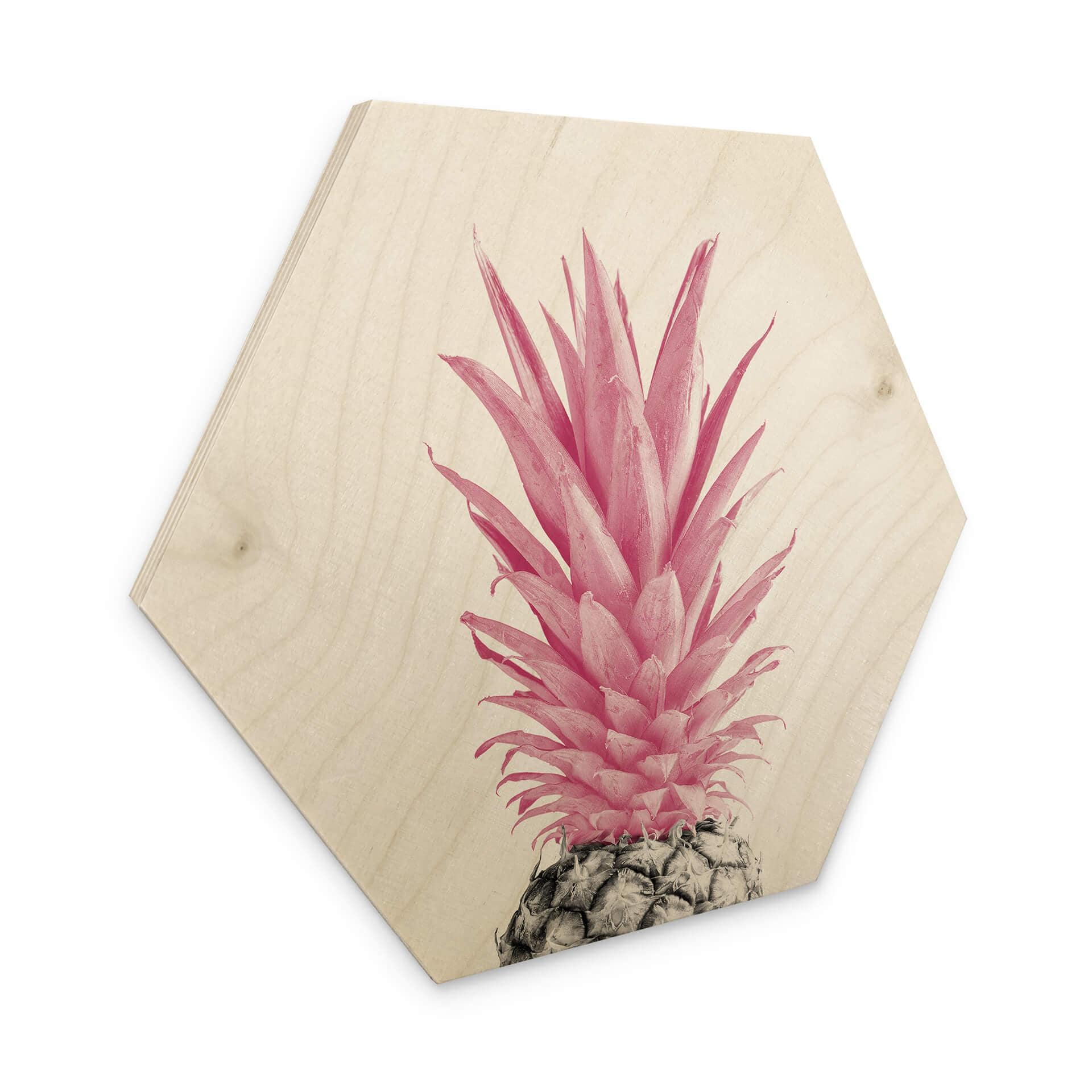 Hexagon Hout 1X Studio - Pink Pineapple