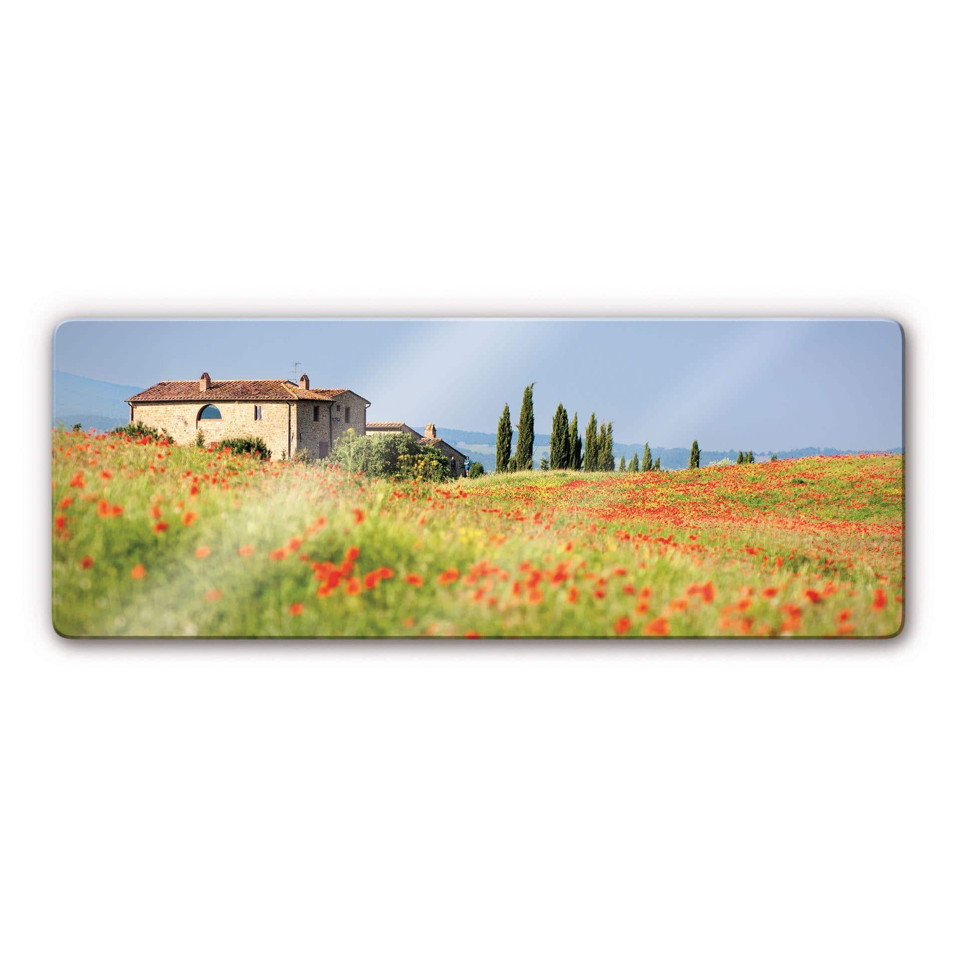 Tableau en verre - Toscane - Panorama 1