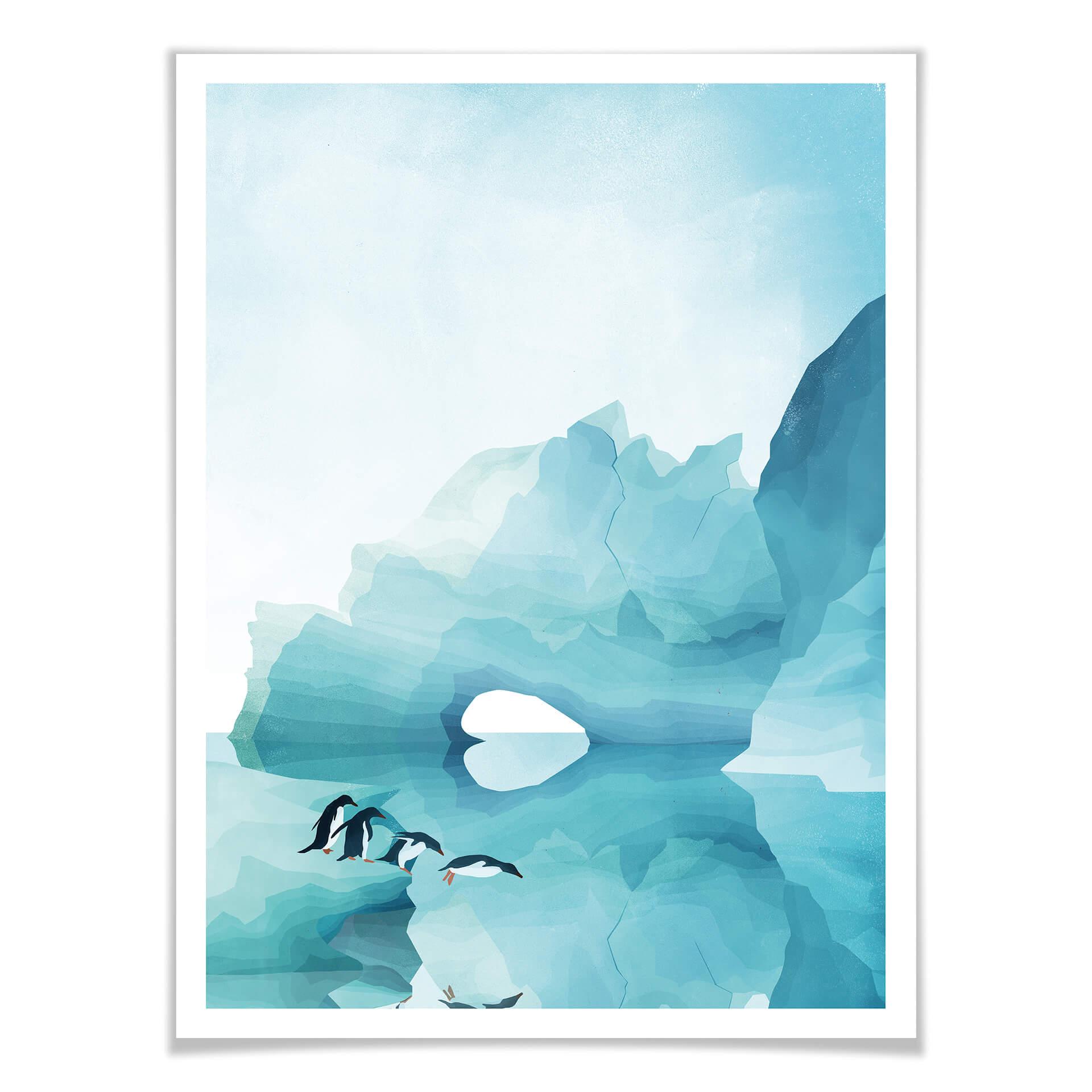 Póster Goed Blauw - Pingüinos