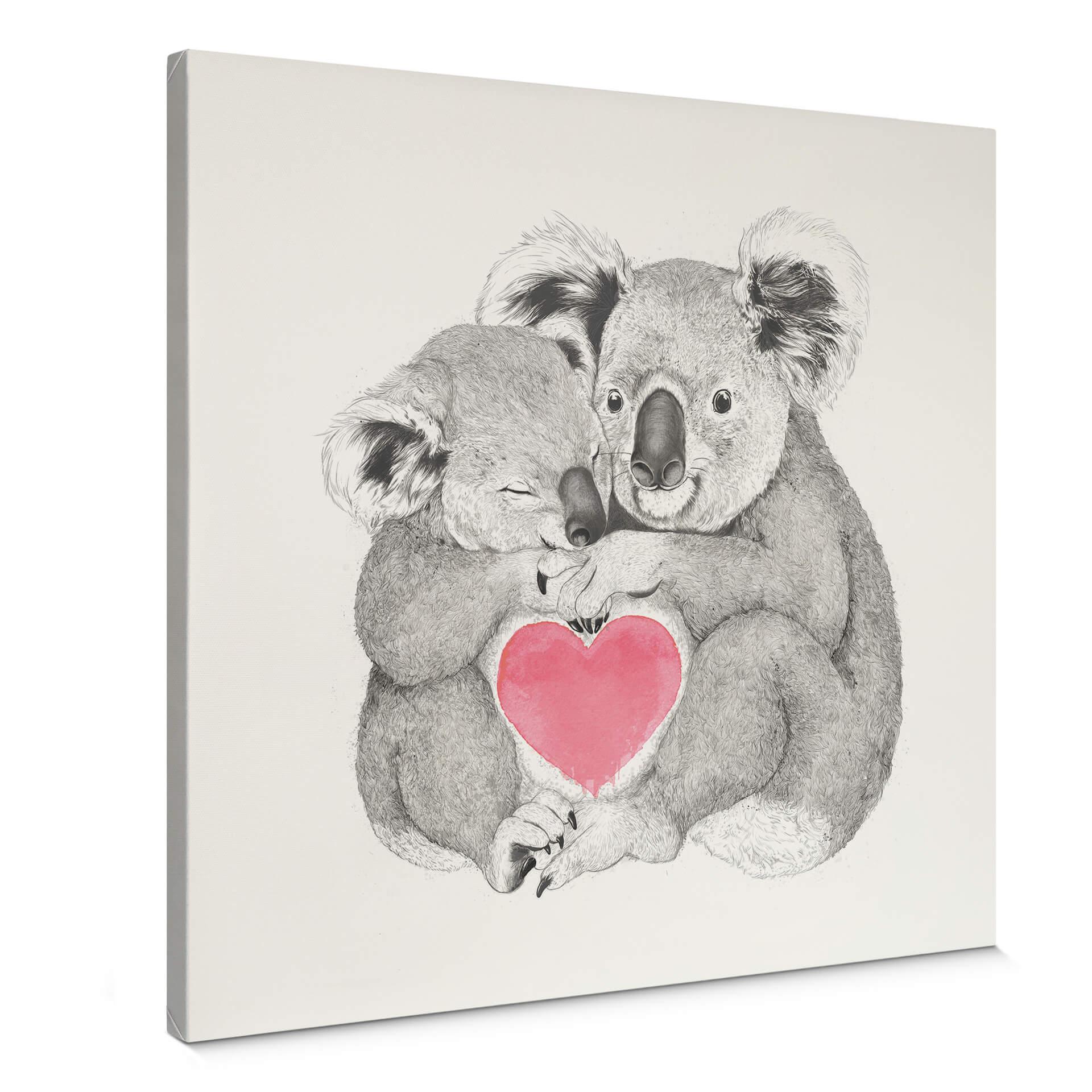 Lienzo Graves - Koala ama los abrazos