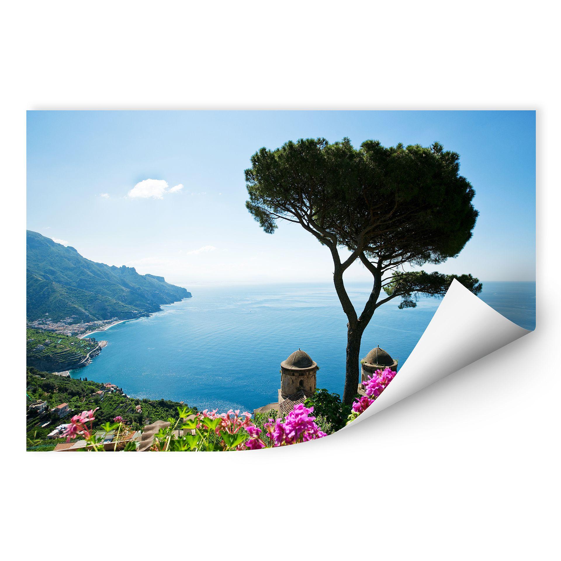 Zelfklevende Poster - Amalfi Kust