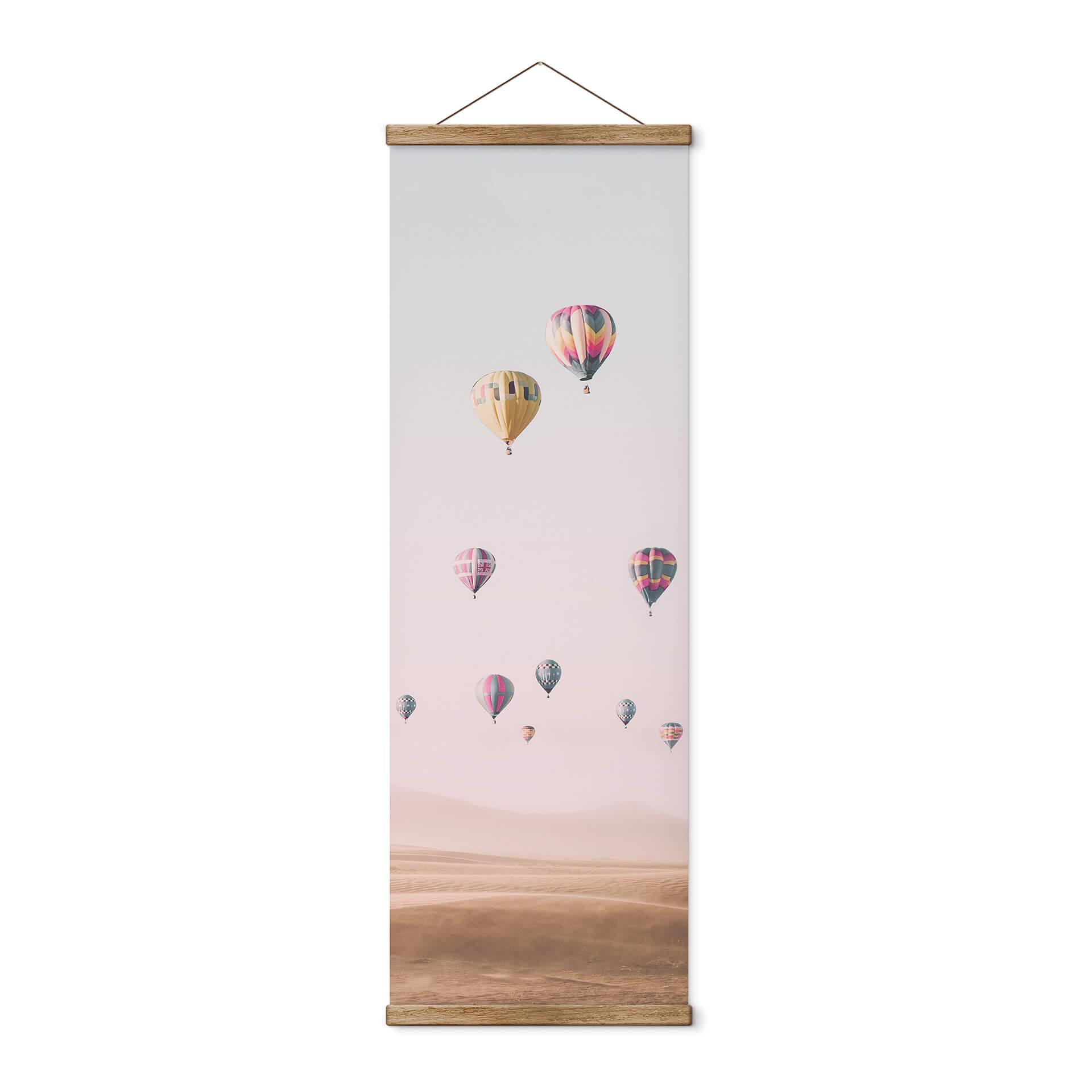 Póster de tela Sisi & Seb - Globos aerostáticos - Panorama