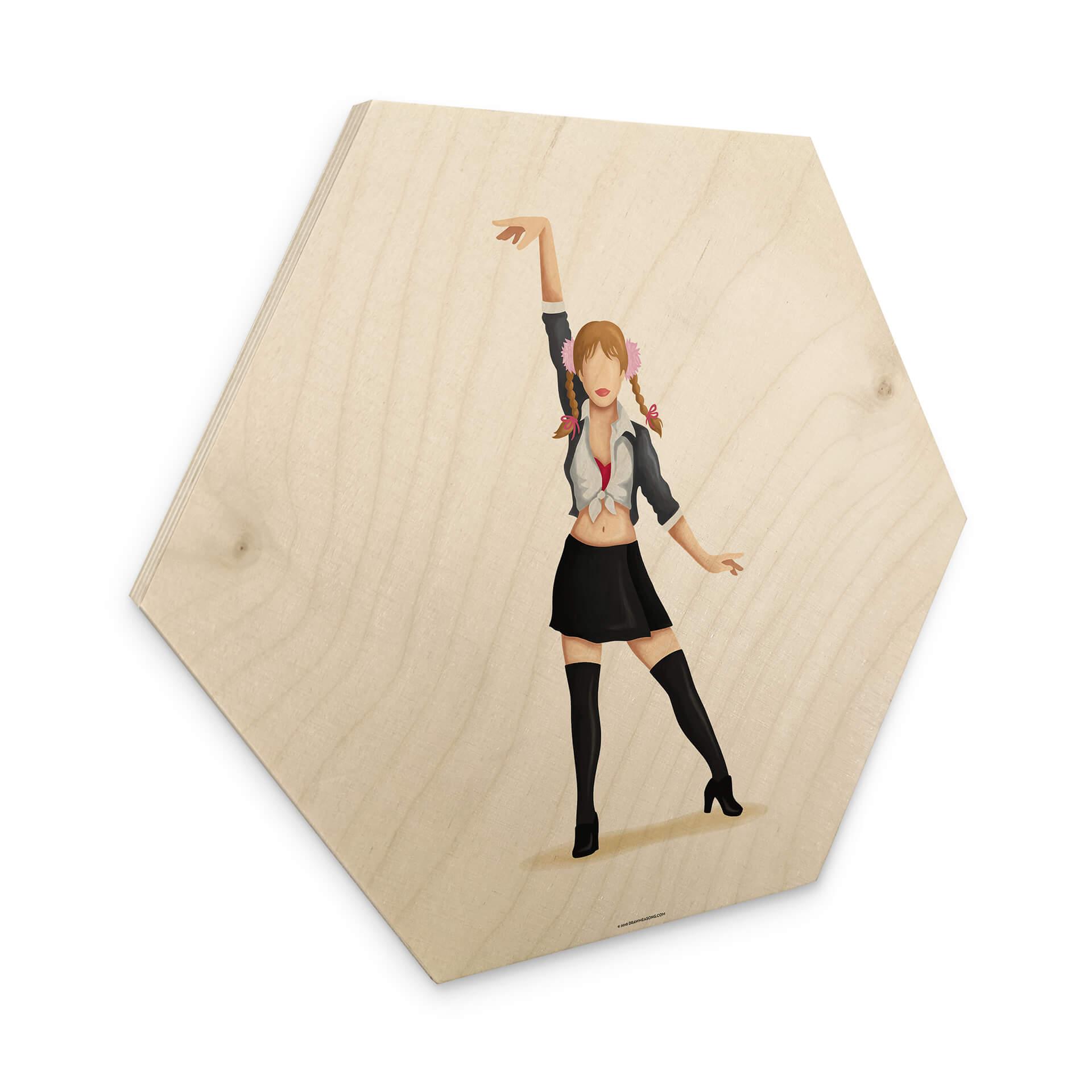 Hexagone - Bois placage bouleau Tohmé - - Britney