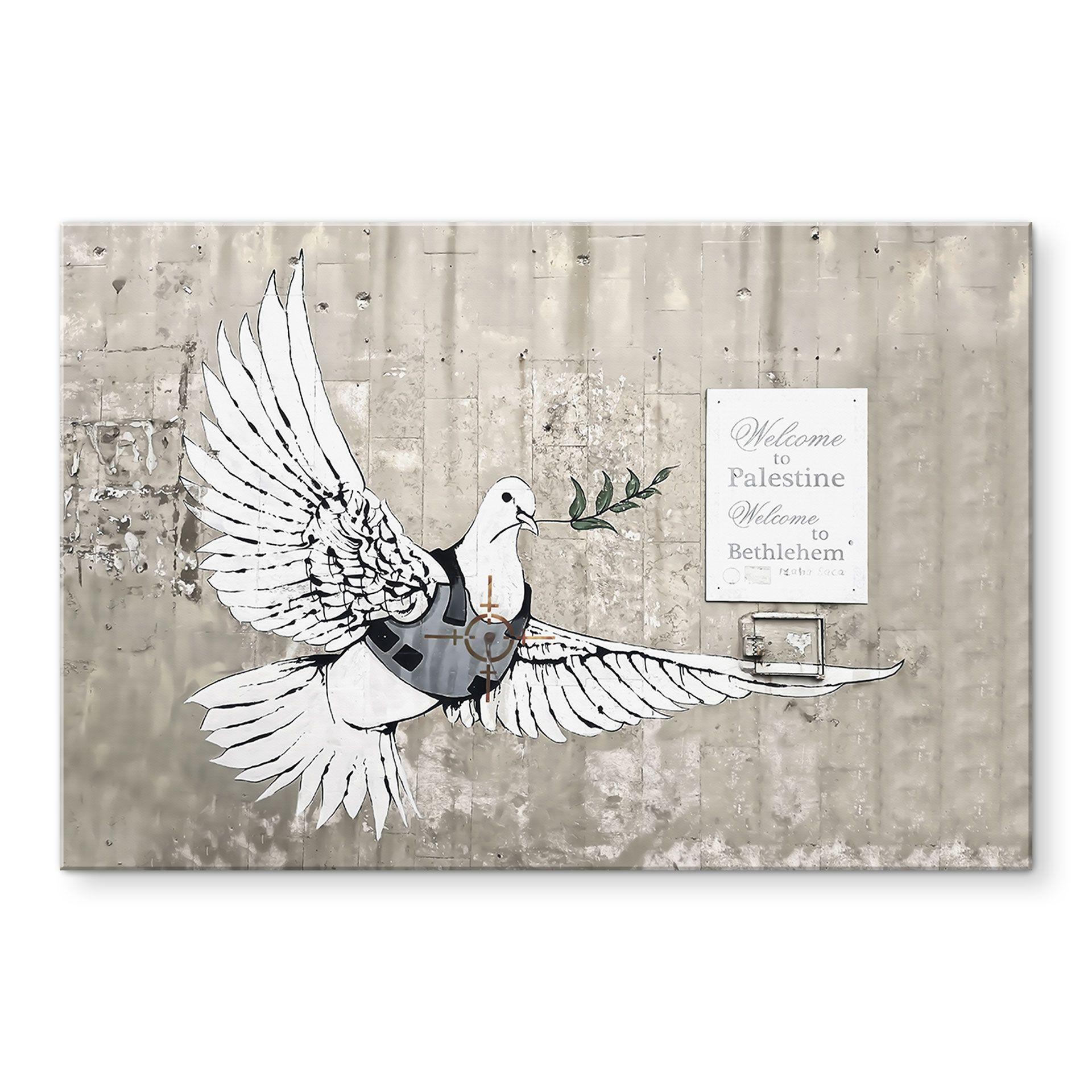 Akrylbillede Banksy - Fredens due