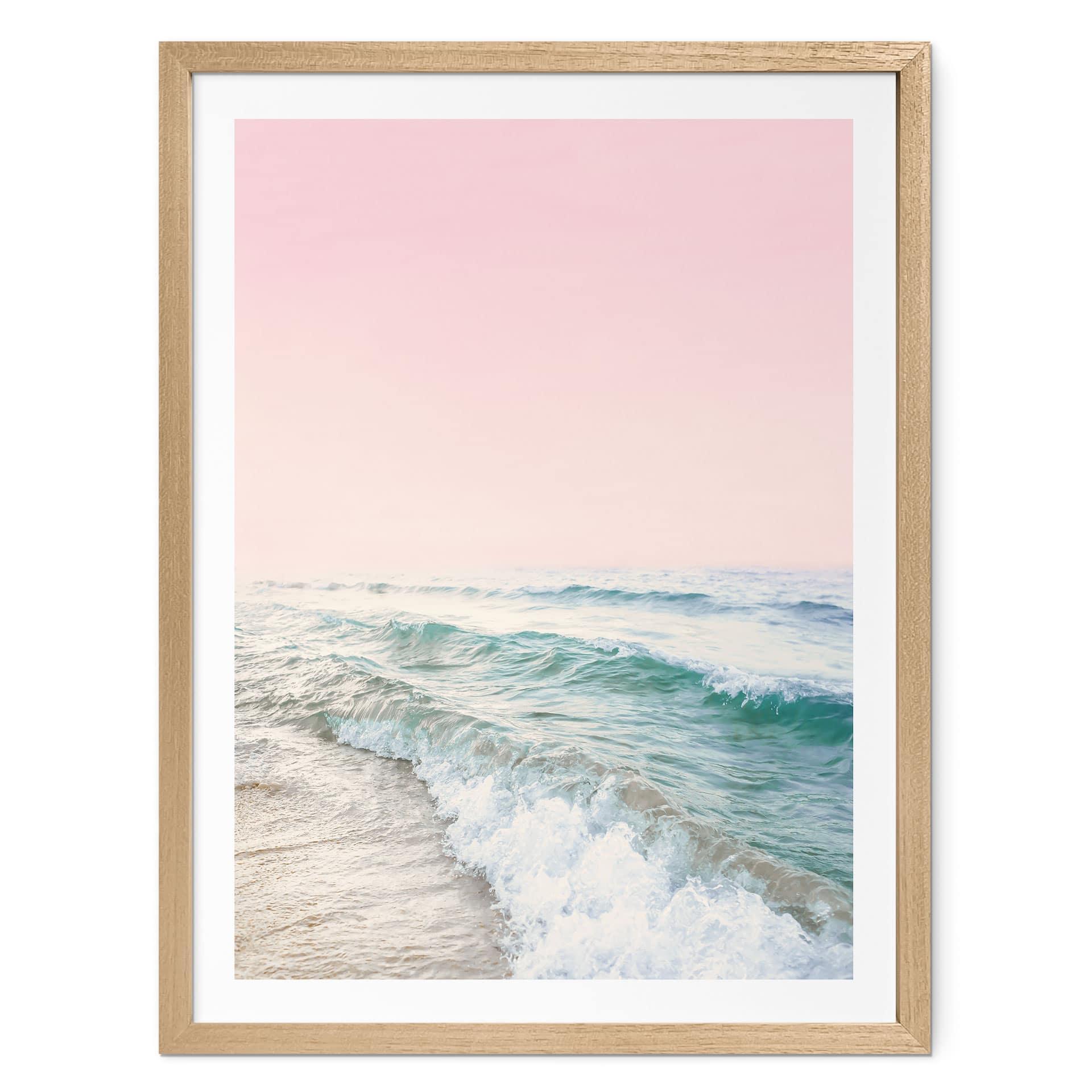 Póster Cielo rosa sobre el mar - Sisi & Seb