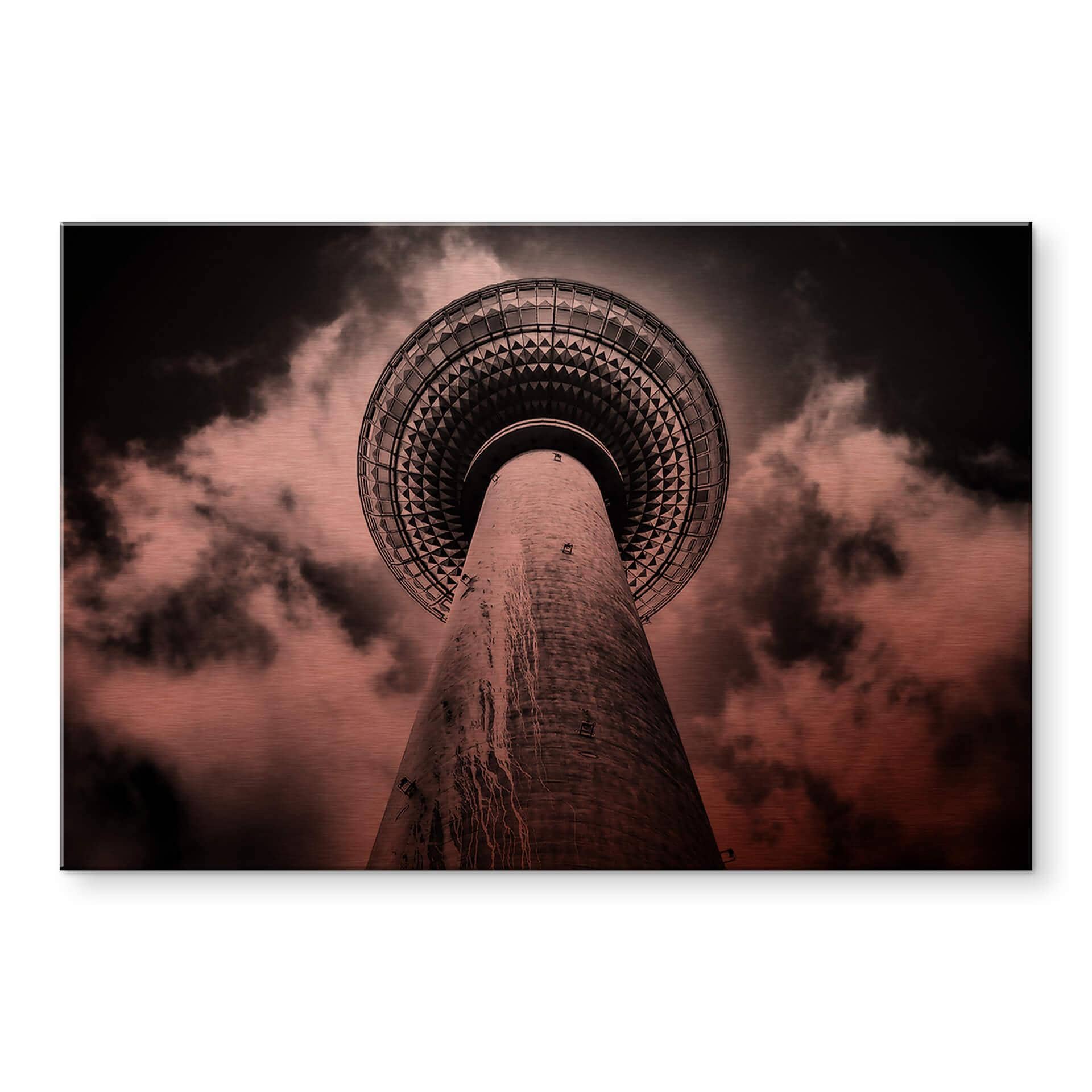 Tableau sur alu-Dibond avec effet cuivré Brown - Tour de télévision de Berlin