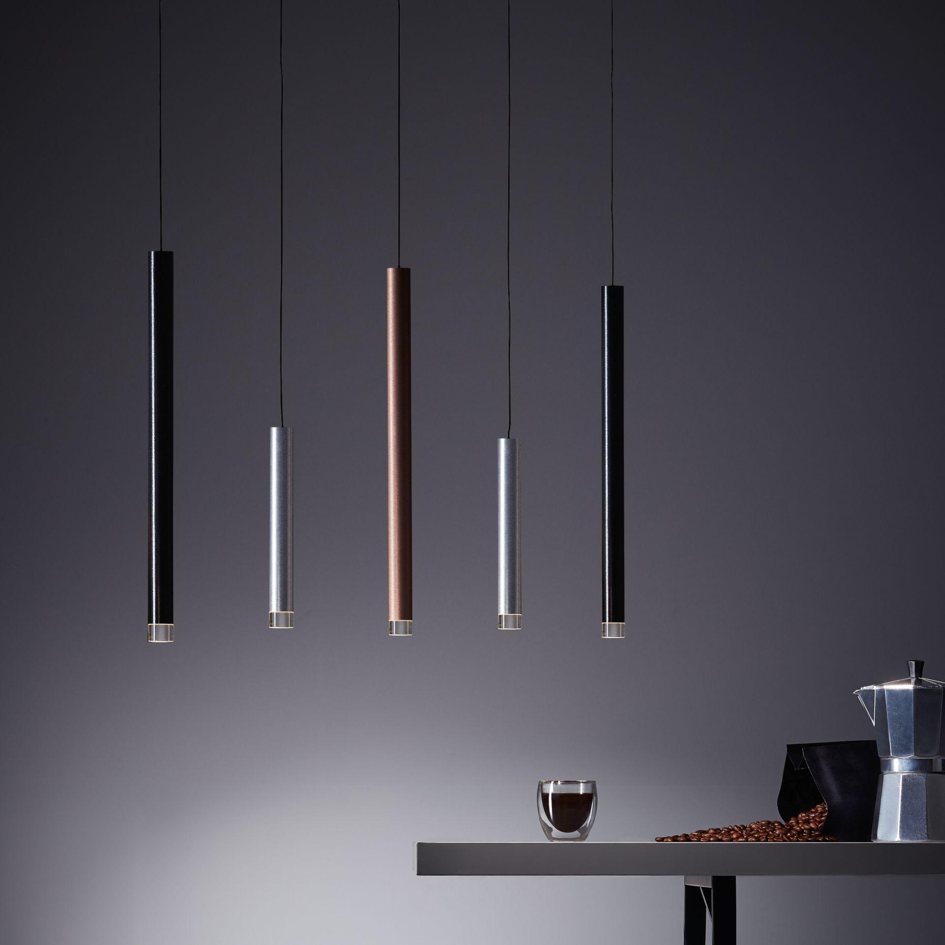 Pendelleuchte Eddy, braun, 120 x 89 cm, Metall Pendelleuchte
