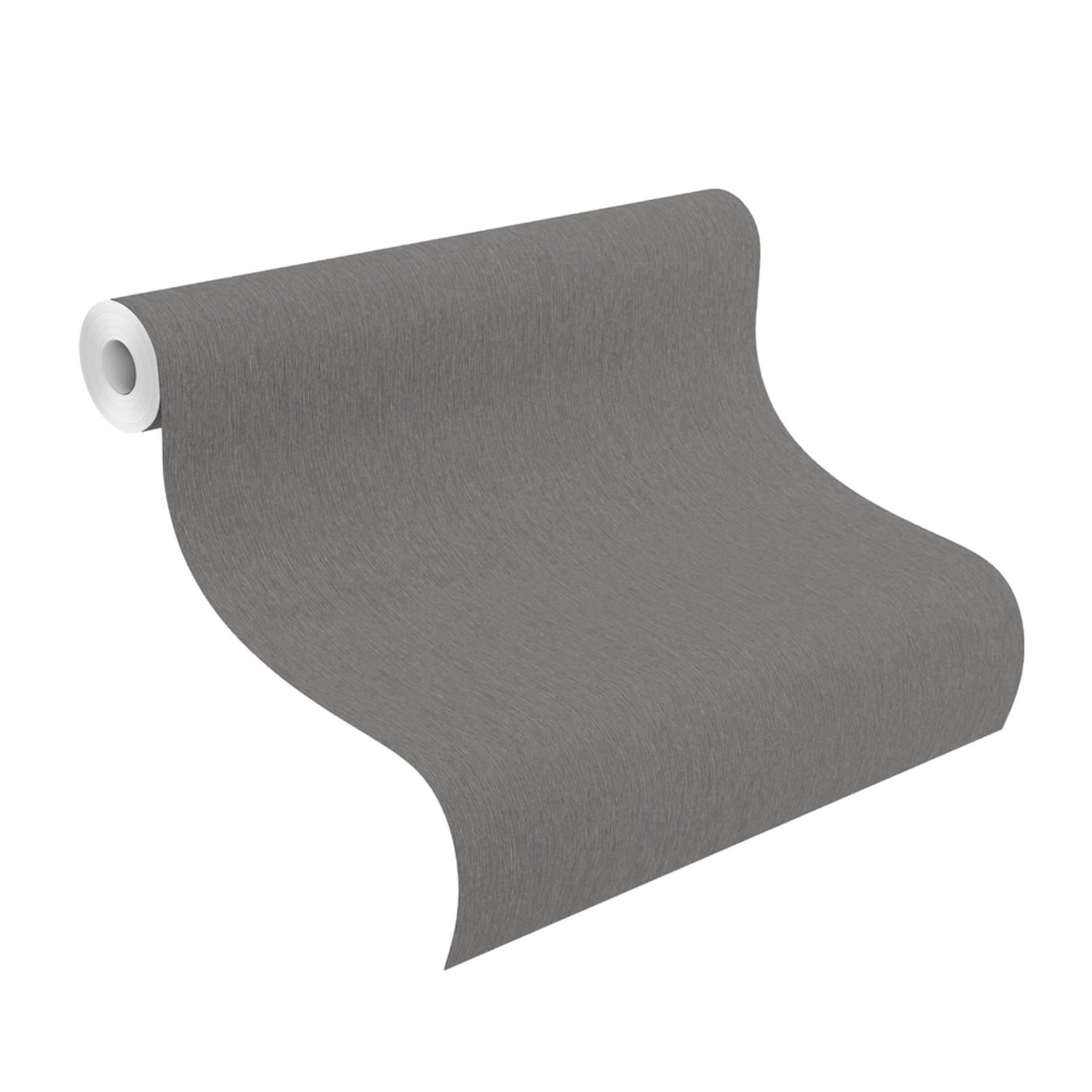 ensfarvet tapet, non-woven tapet Sky Lounge gråbrun 10.00x1.06 m