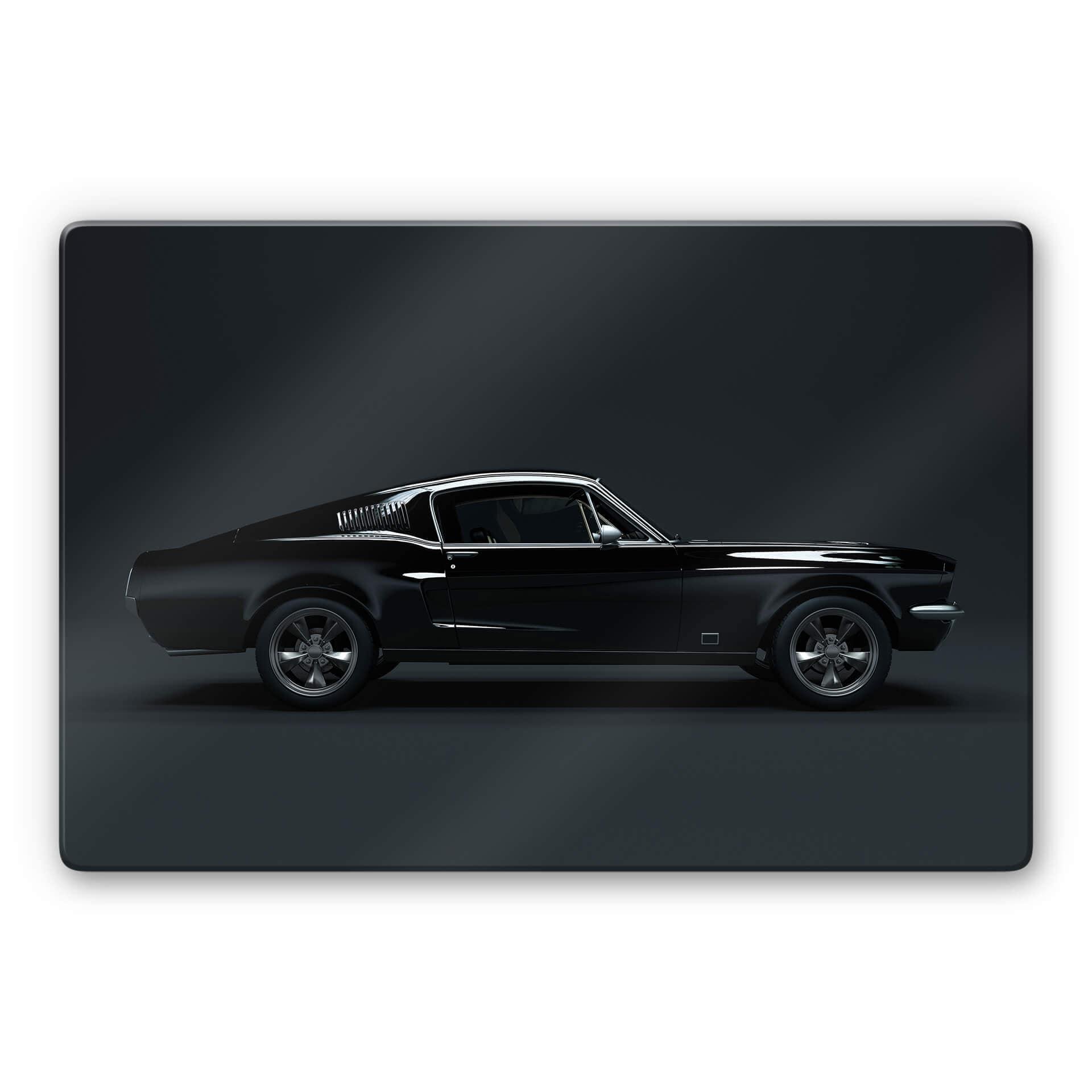 Glasschilderij Muscle Car
