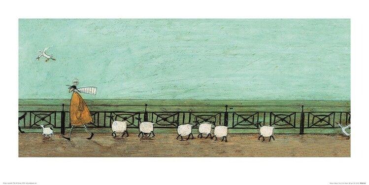 Plakat Sam Toft - Moses Follows That Picnic Basket kunsttryk, Sam Toft (60 x 30 cm)