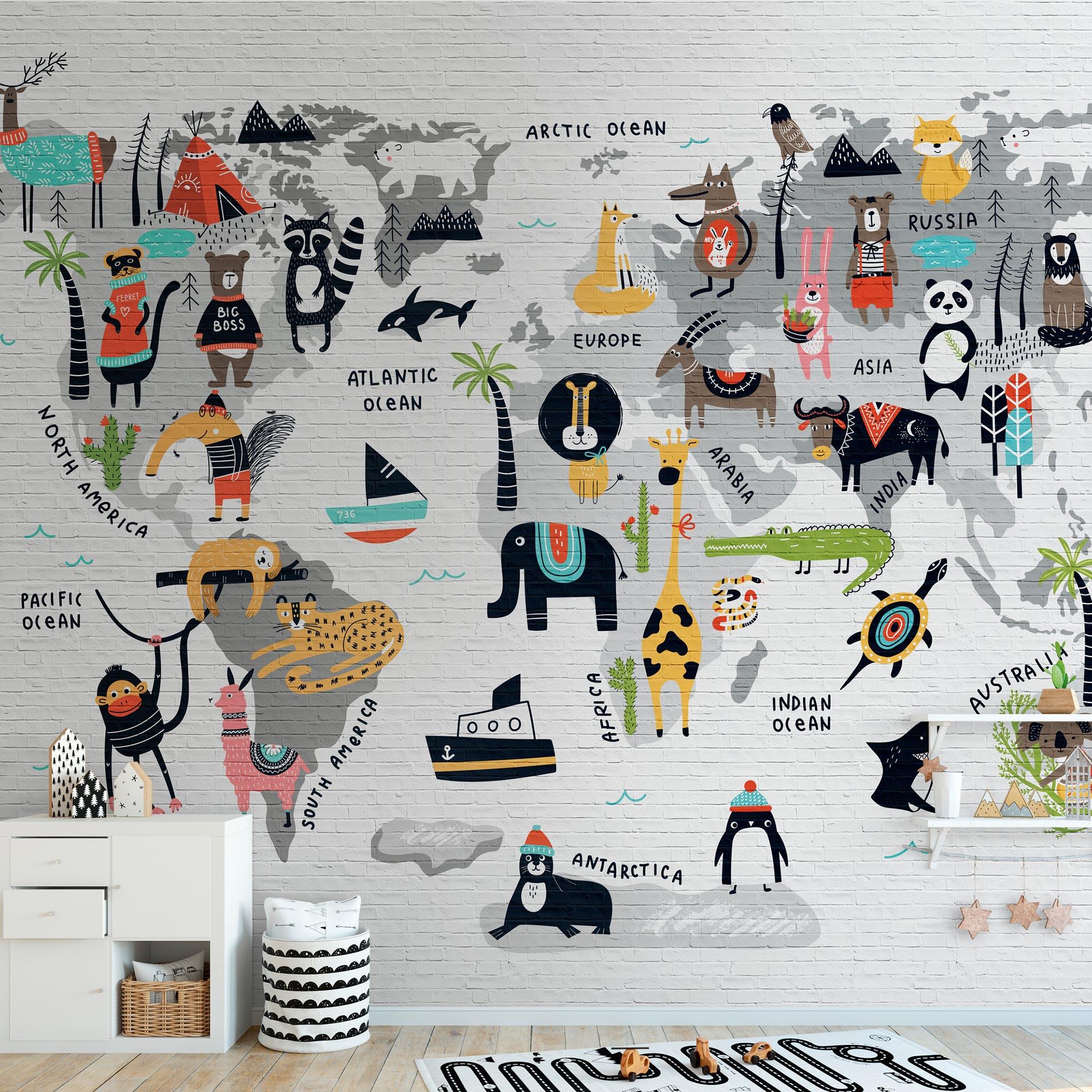 Livingwalls storbyhistorier THE WALL - tapet med steneffekt