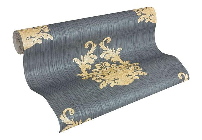 Architects Paper Tapete Nobile blau, metallic