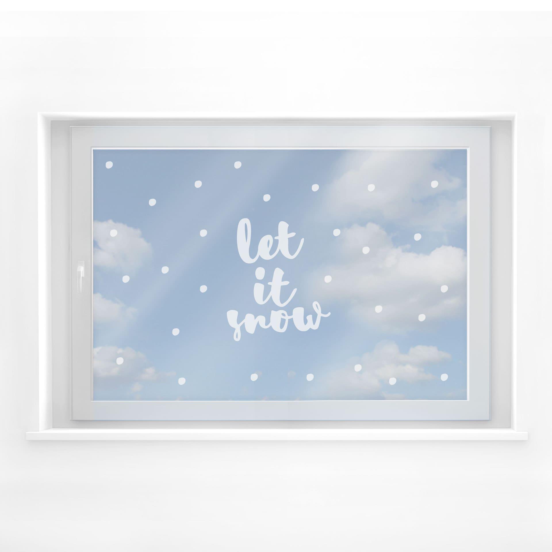 Vinduesfolie - Let it snow
