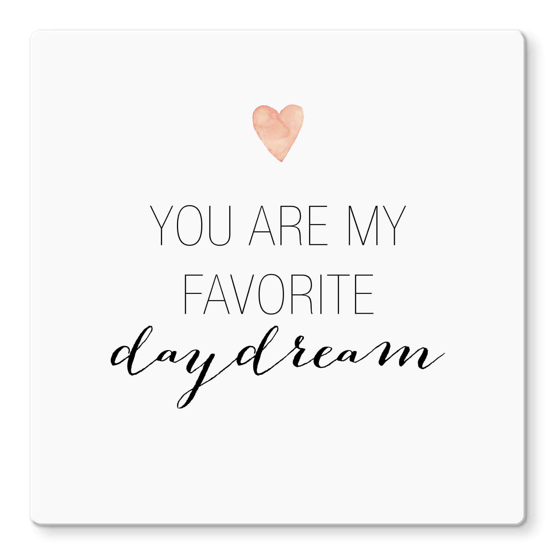 Glasschilderij Confetti & Cream - Favorite Day Dream