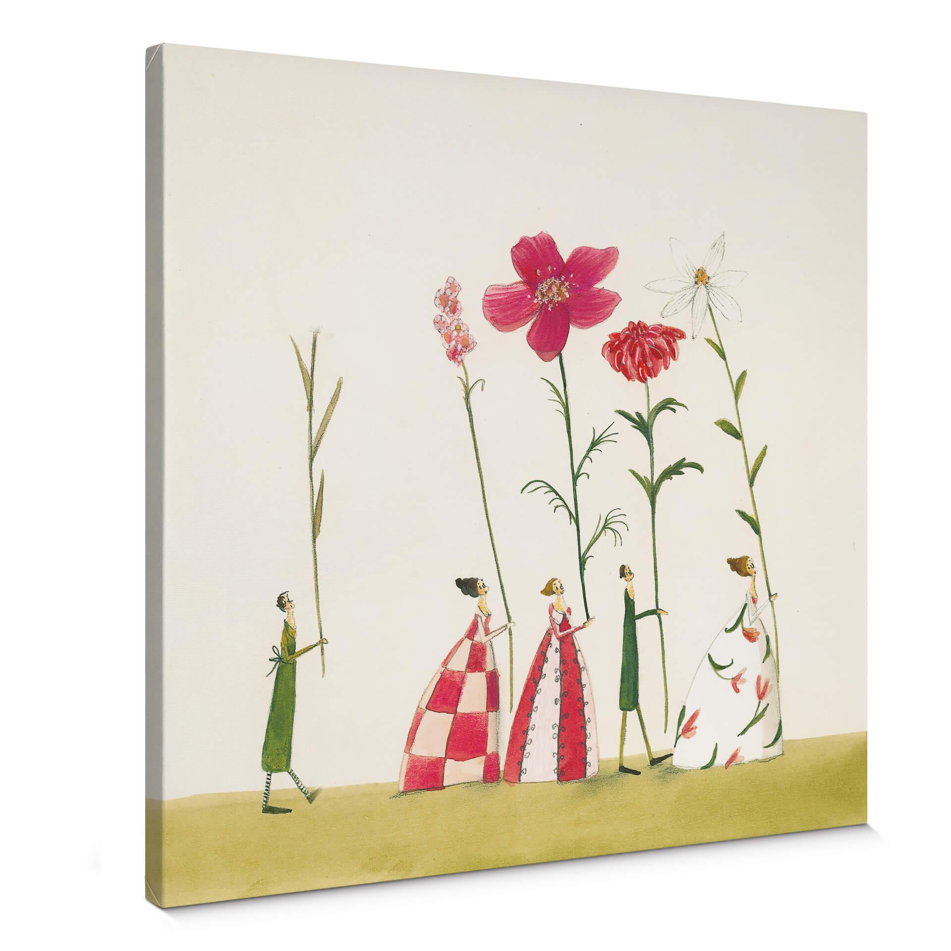 Lienzo Leffler - Portador de flores