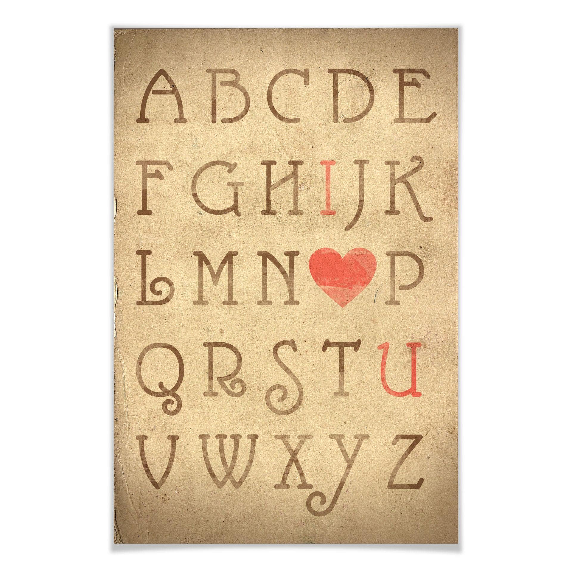 Poster - Love Alphabet