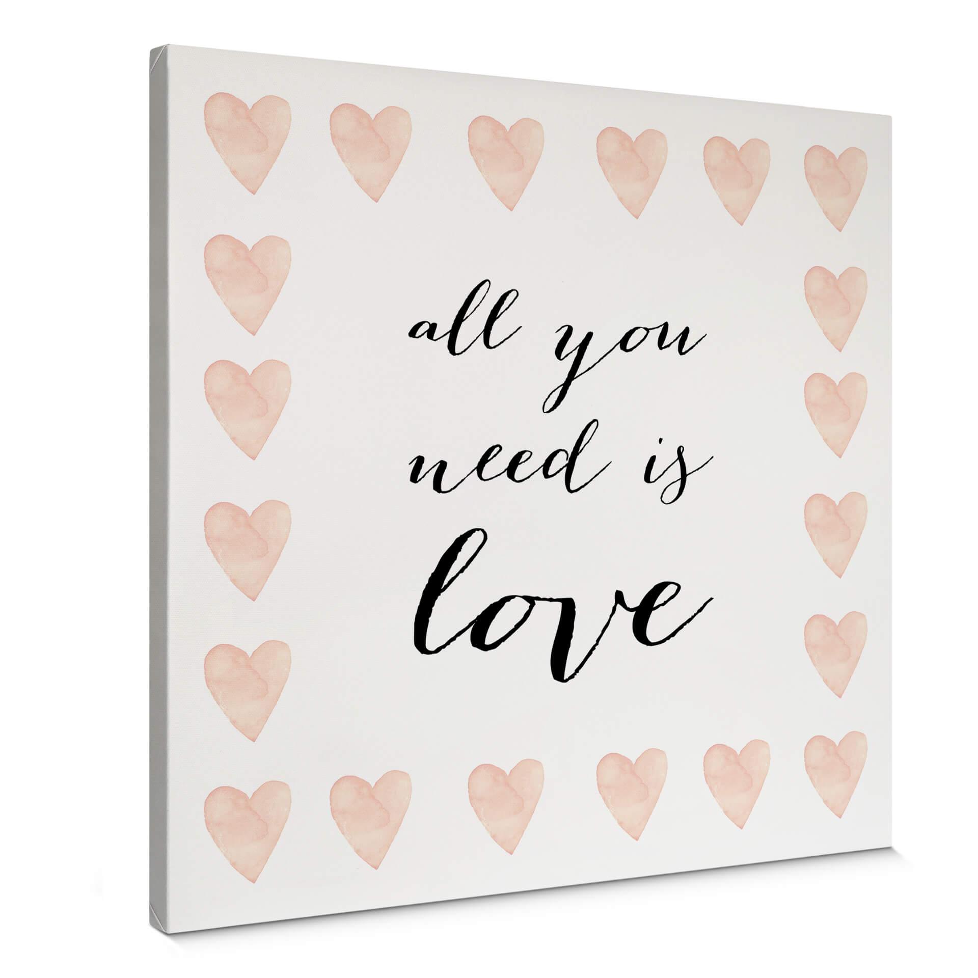 Lienzo Confetti & Cream - All you need is love