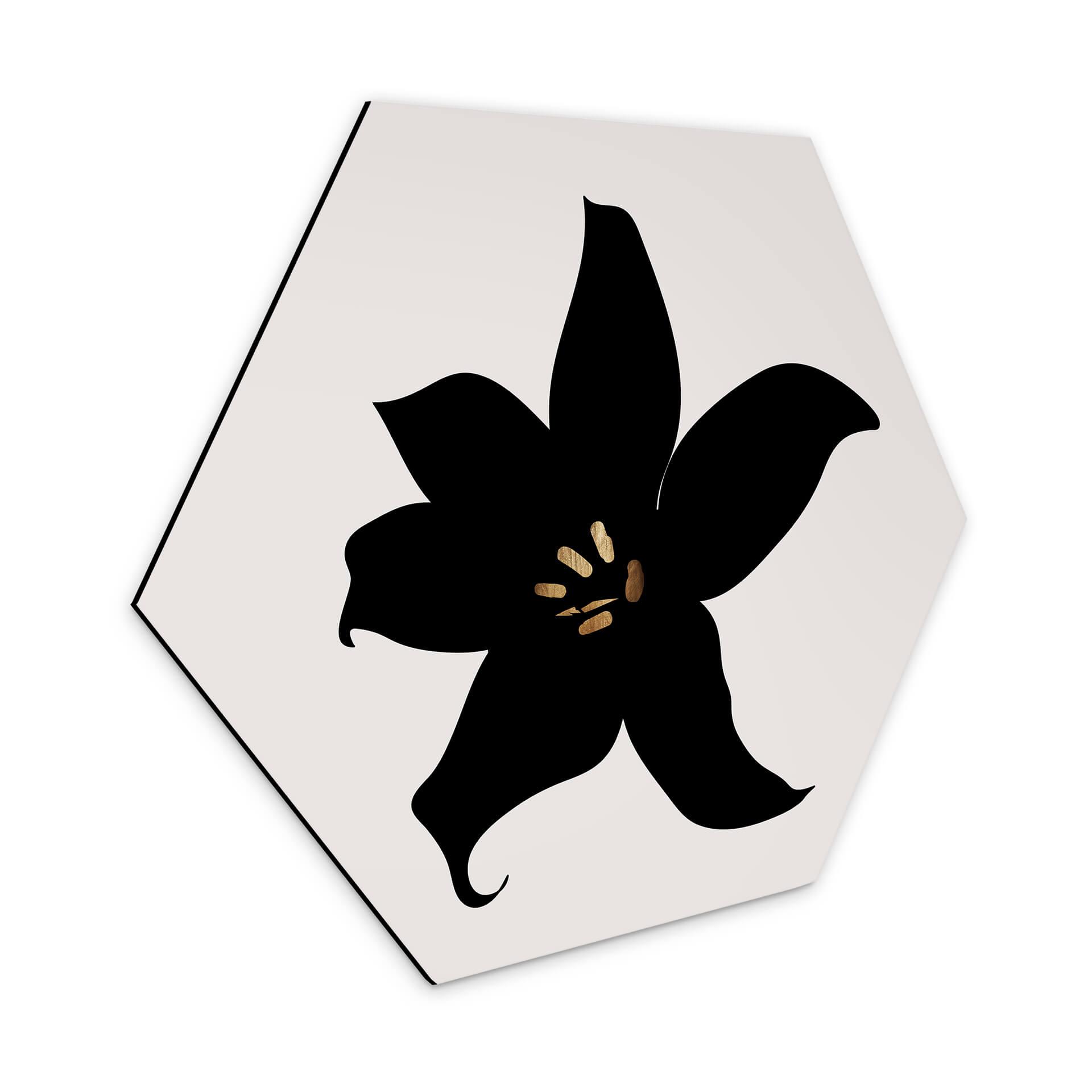 Hexagon Dibond Kubistika - Dark Orchid
