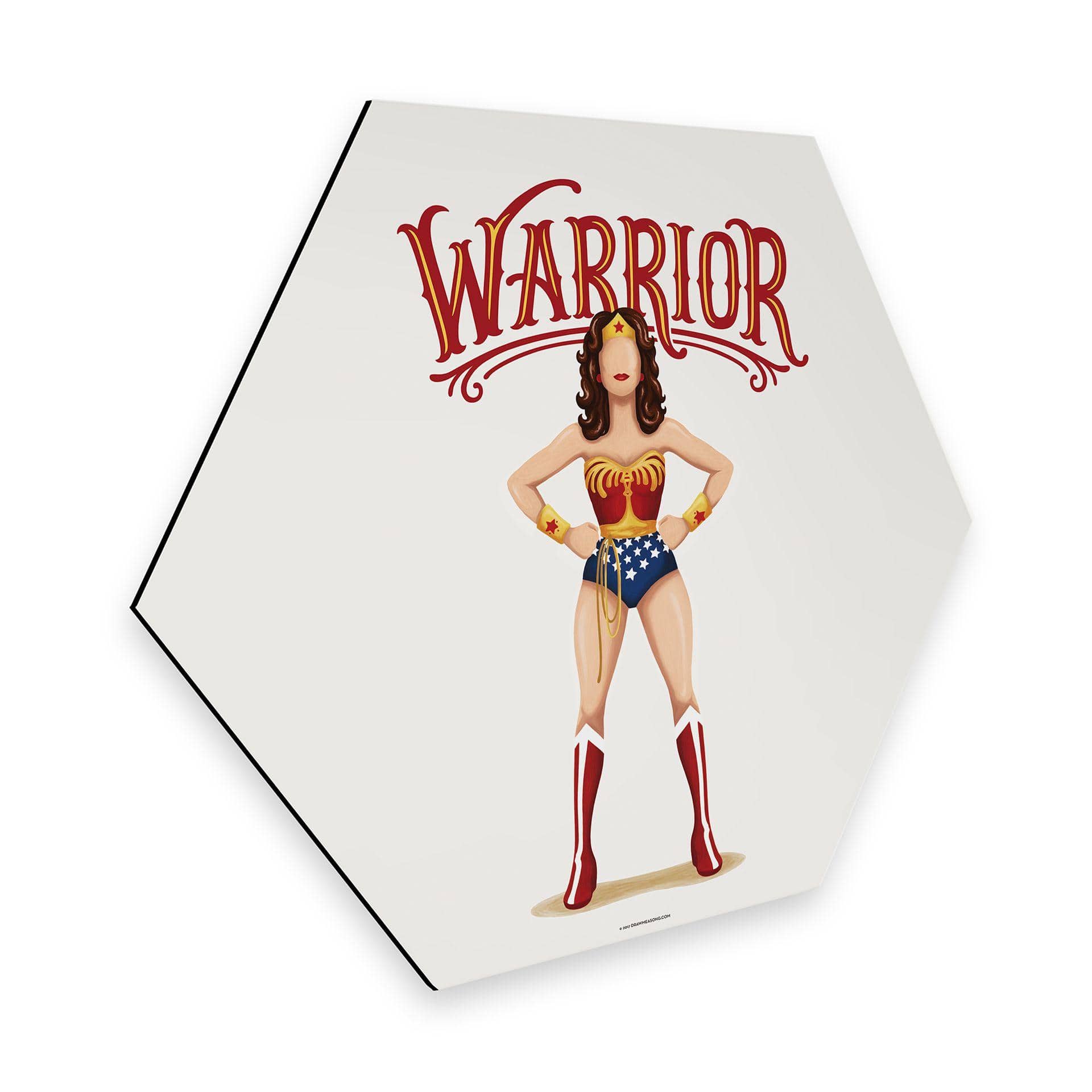 Hexagone - Alu-Dibond Tohmé - Wonderwoman