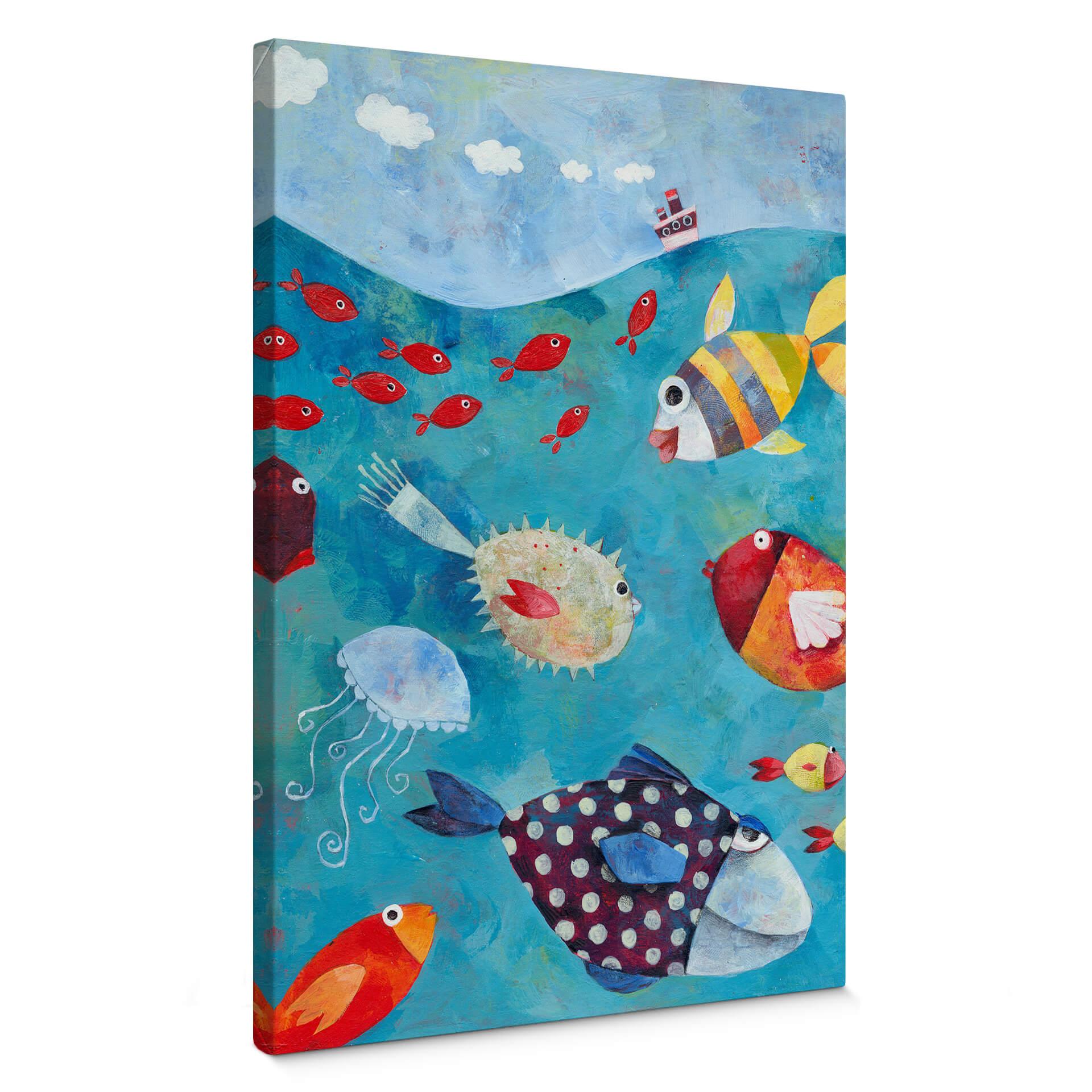 Lienzo Blanz - Peces en el mar