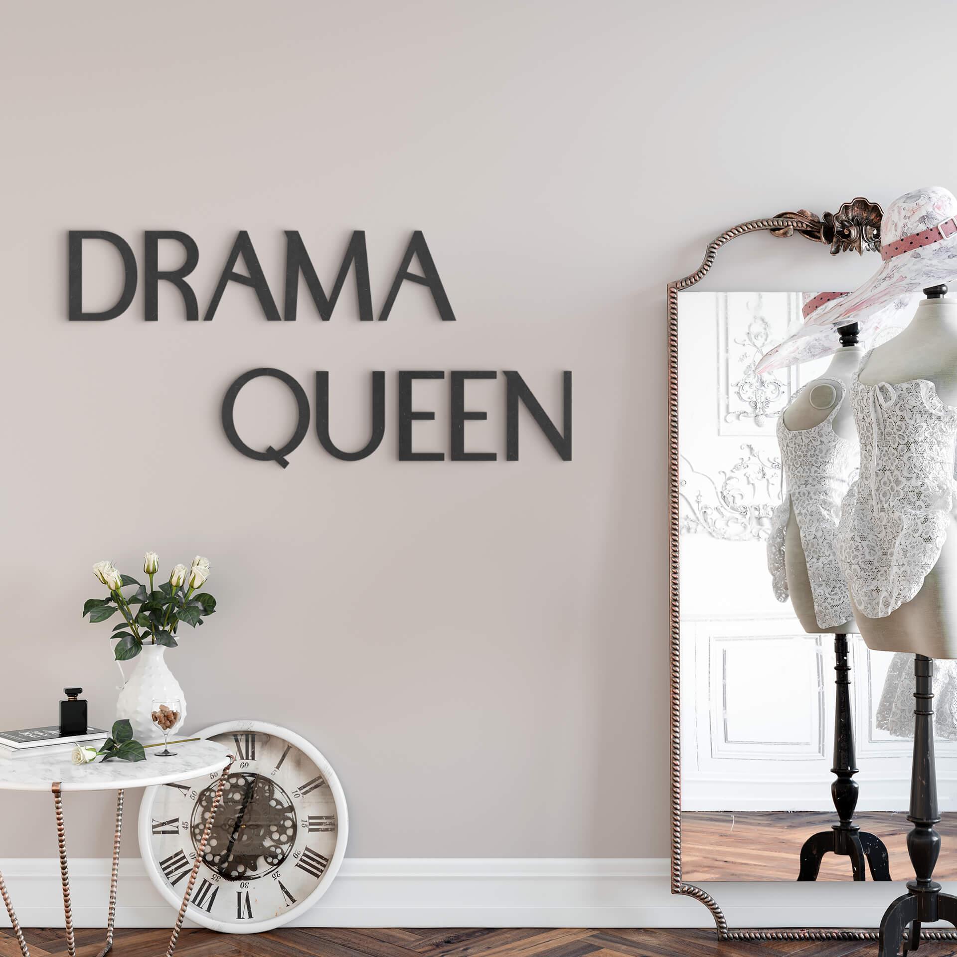 MDF-dekoration Drama Queen