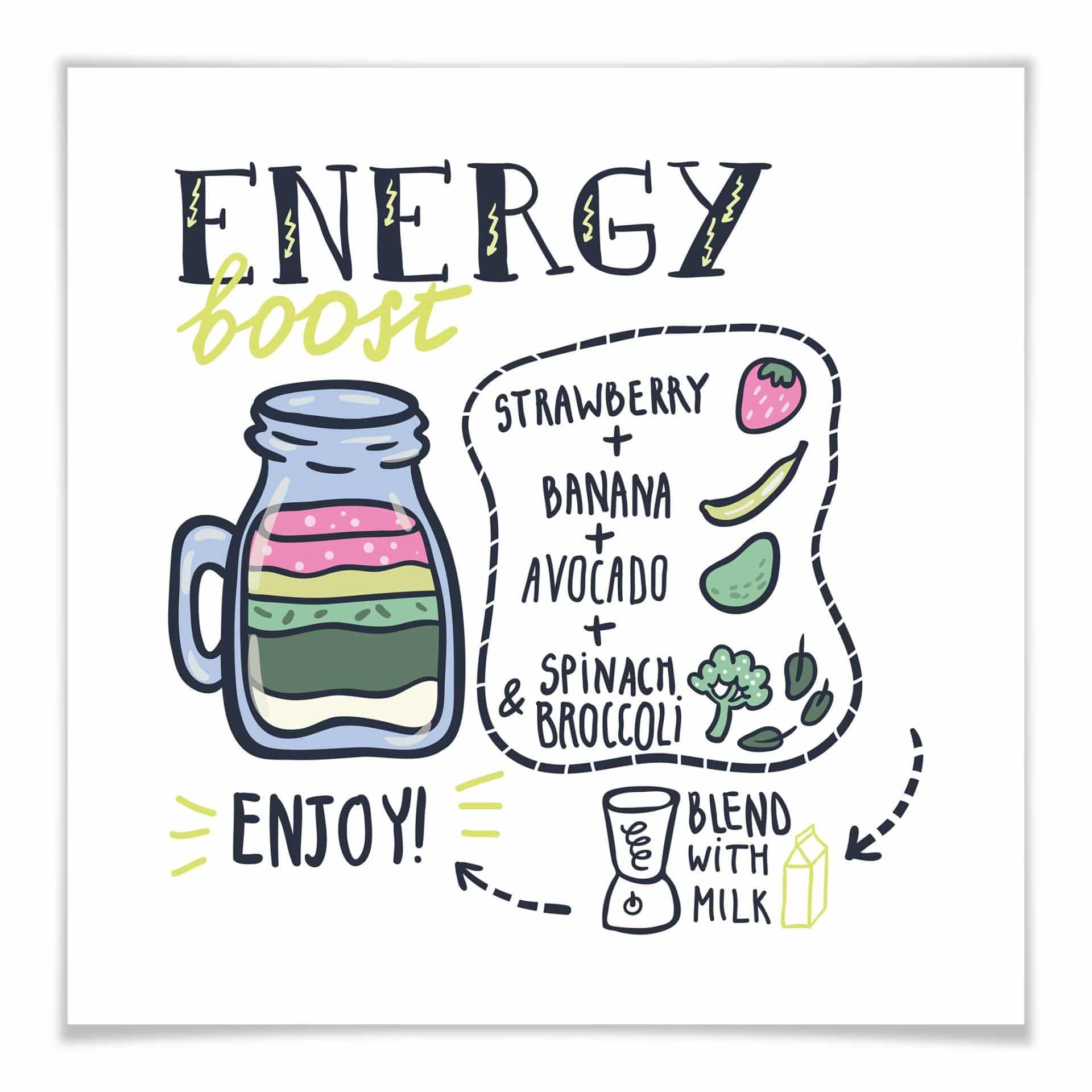 Poster - Energy Boost - carré