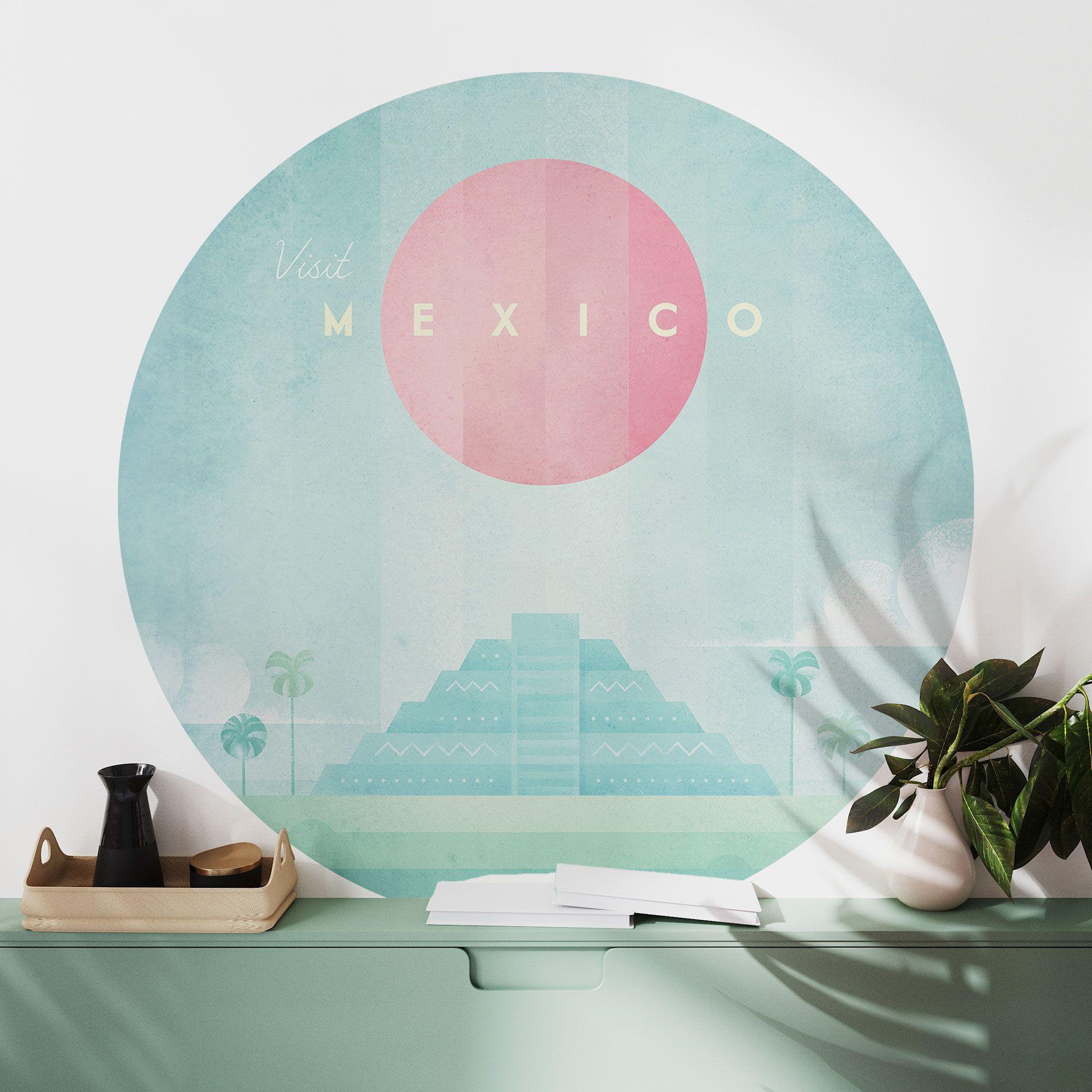 Wallsticker Kukulcán-templet i Chichén Itzá - Rivers - Rund