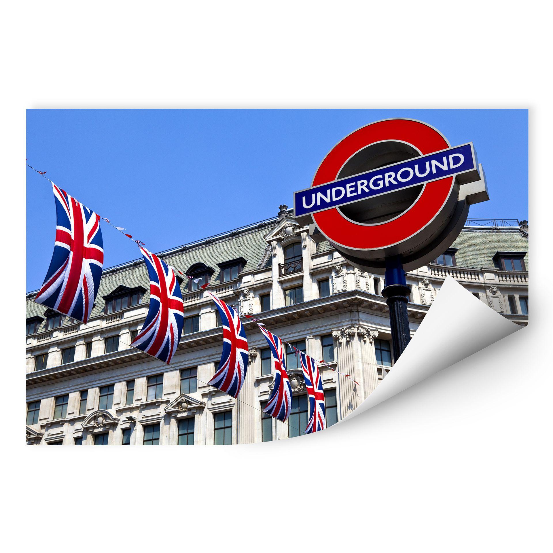 Zelfklevende Poster - London Underground