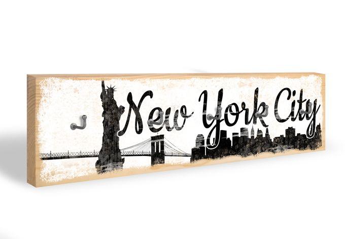 Sleutelbord New York City Skyline + 5 Haken