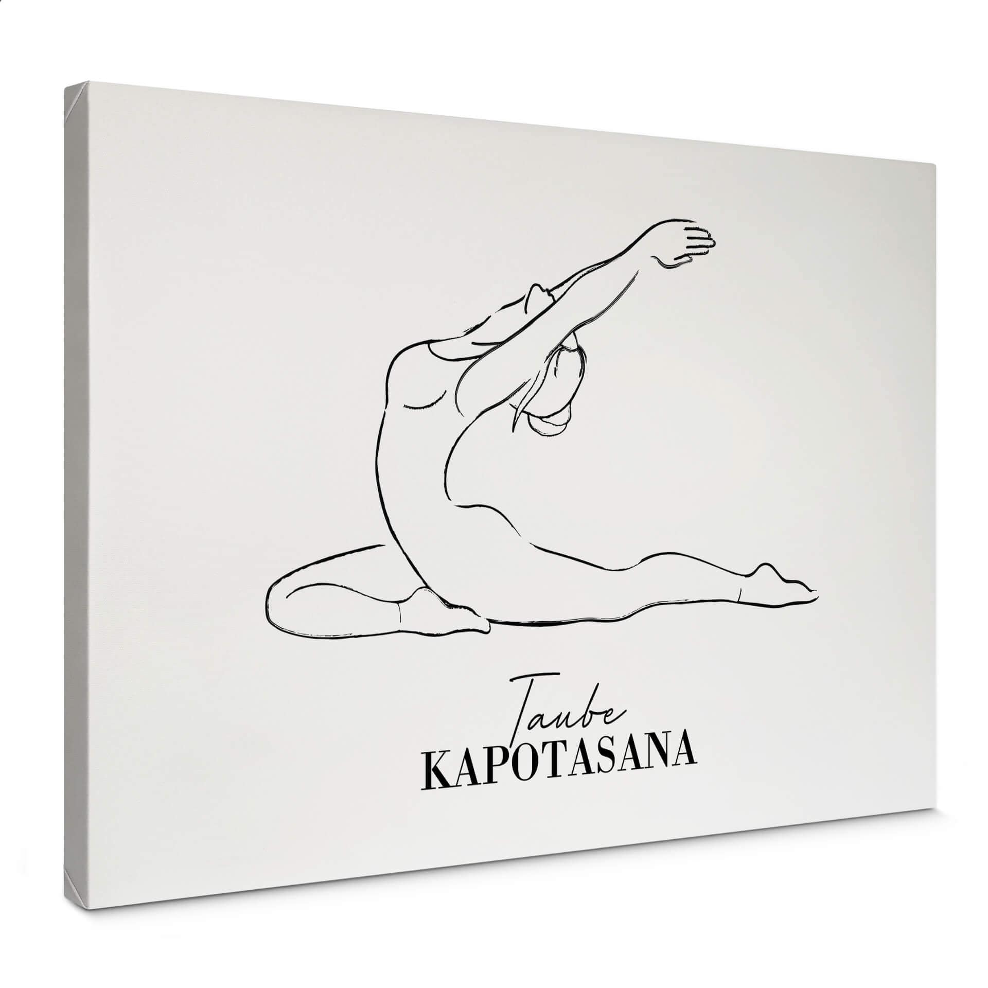 Tableau sur toile Yoga - Pigeon