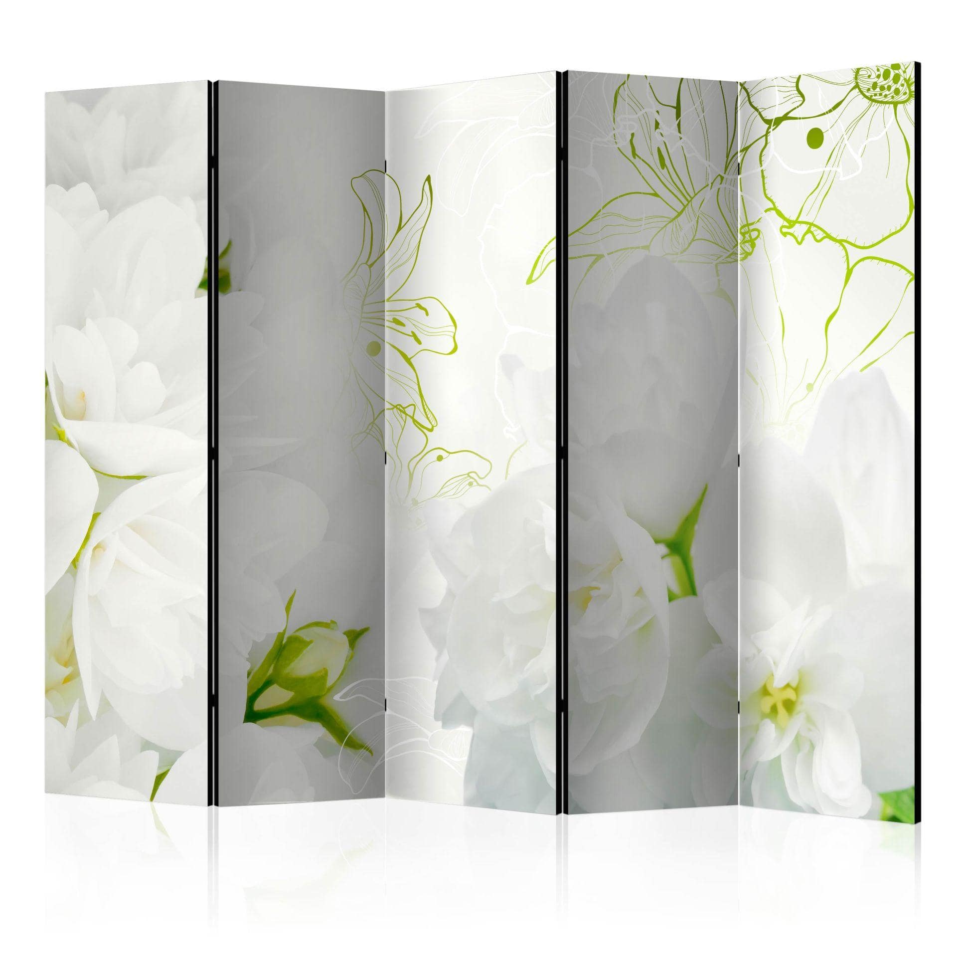 Rumdeler - Jasmin, 5-delt - 225x172 cm
