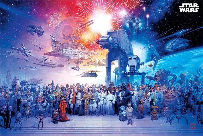 Poster, Film poster Star Wars - Universe 91,5x61 cm