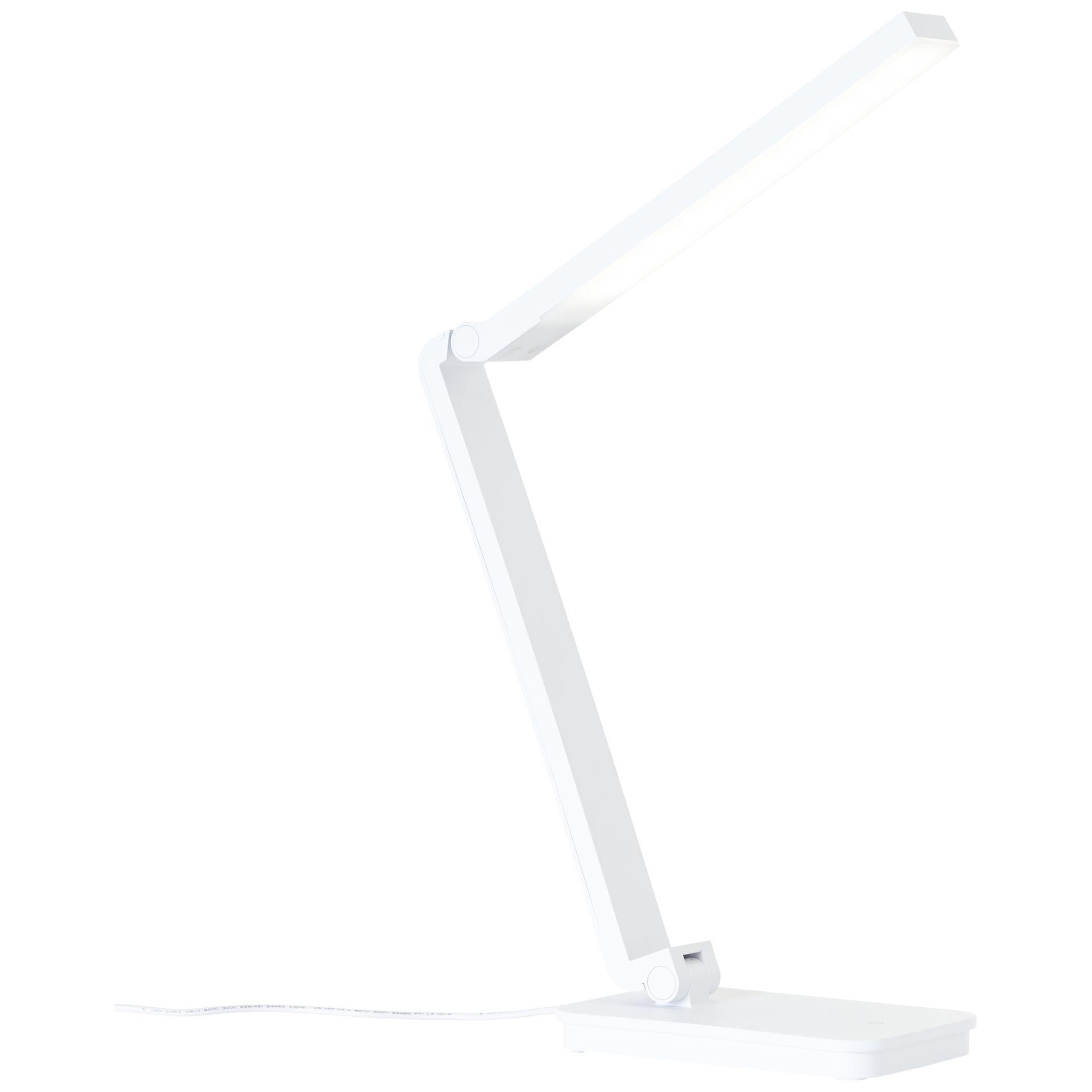 Tischleuchte Romy, weiß, 60,5 x 10,5 cm, Tischlampe, dimmbar